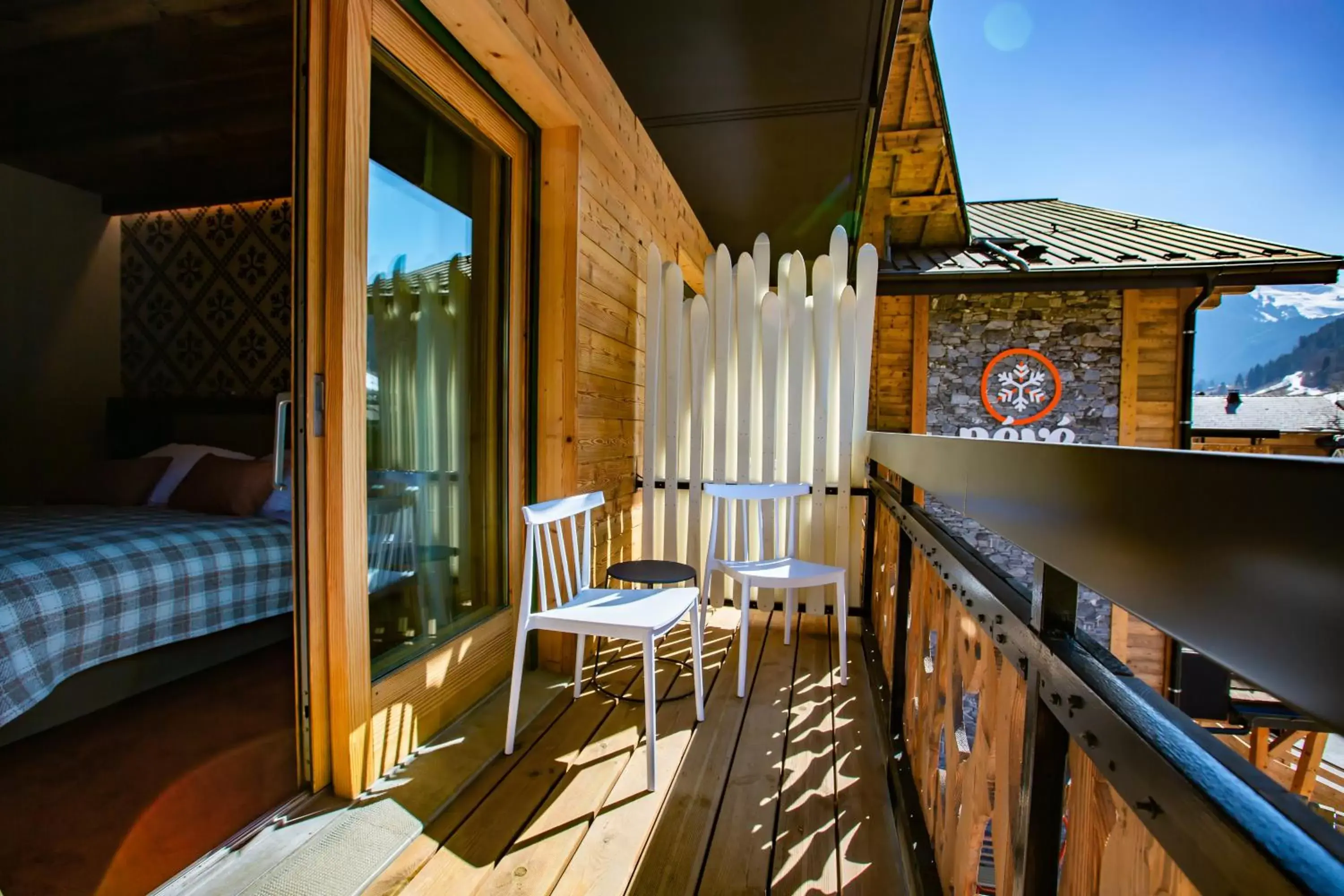 Balcony/Terrace in Hôtel Névé