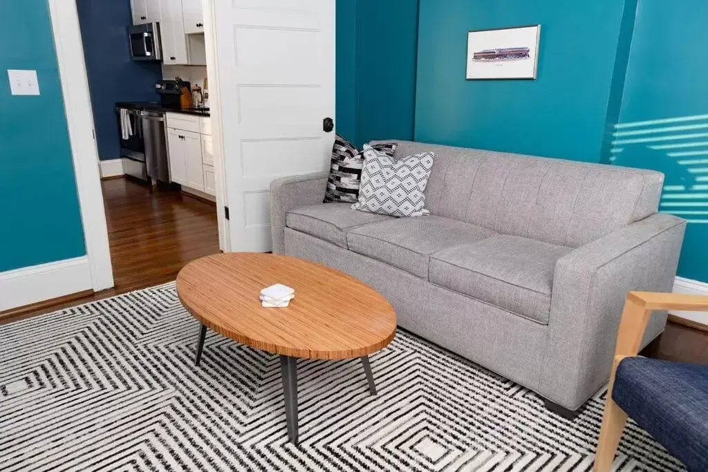 Seating Area in The Railway Suite - The Historic Winona House