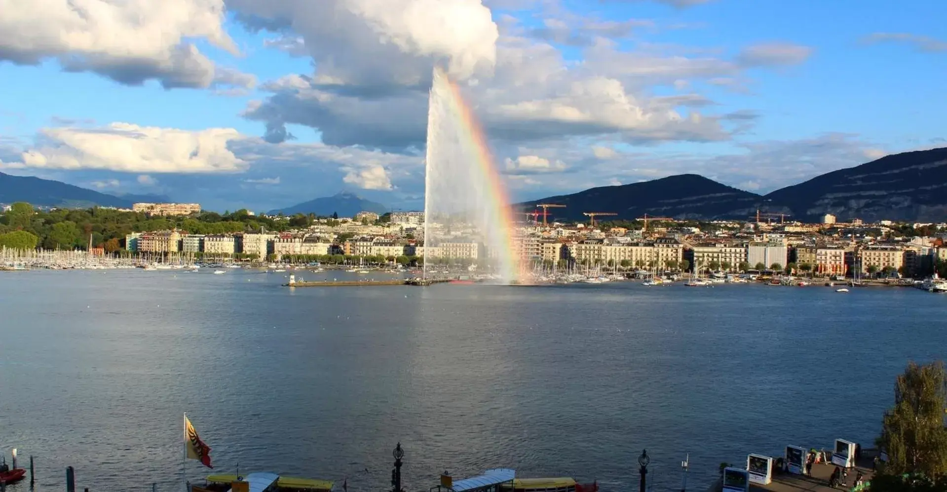 Lake view in Hotel d'Angleterre