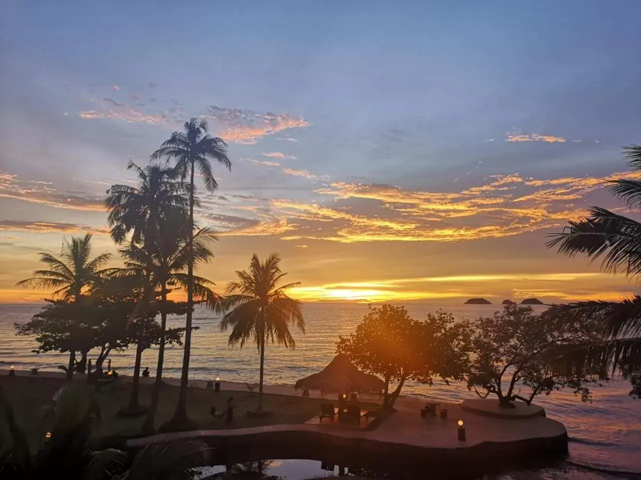 Sunset in Koh Chang Bailan Beach Resort