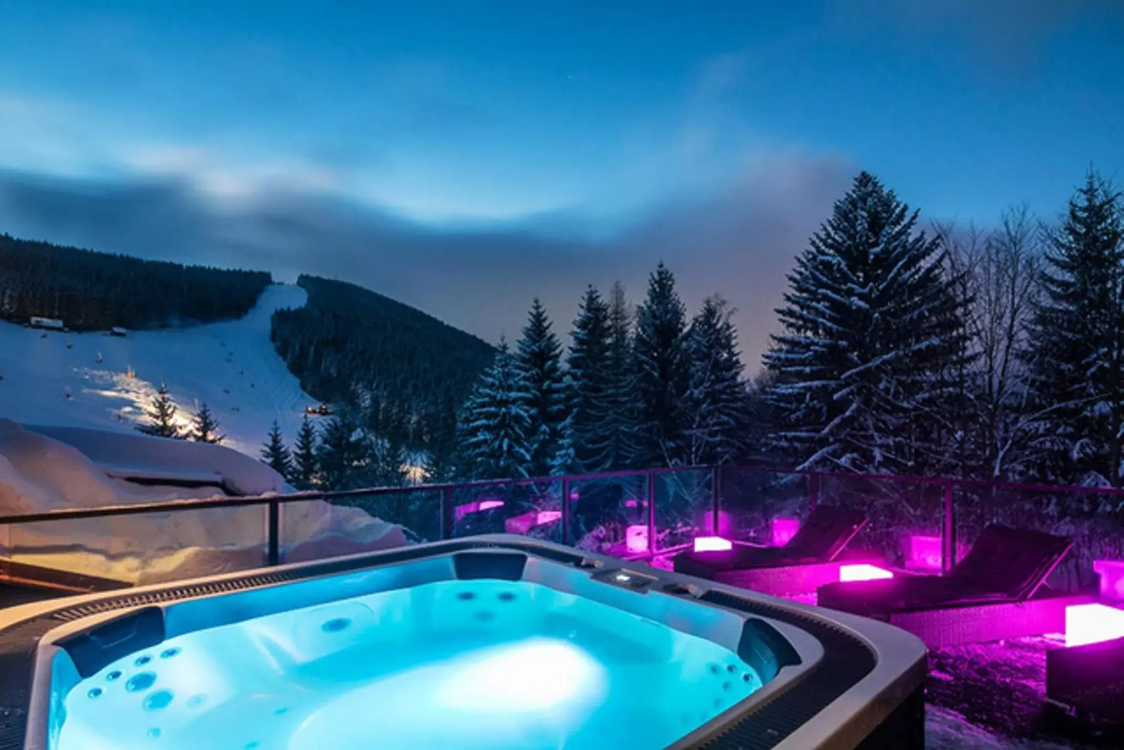 Open Air Bath, Swimming Pool in Pytloun Wellness Hotel Harrachov