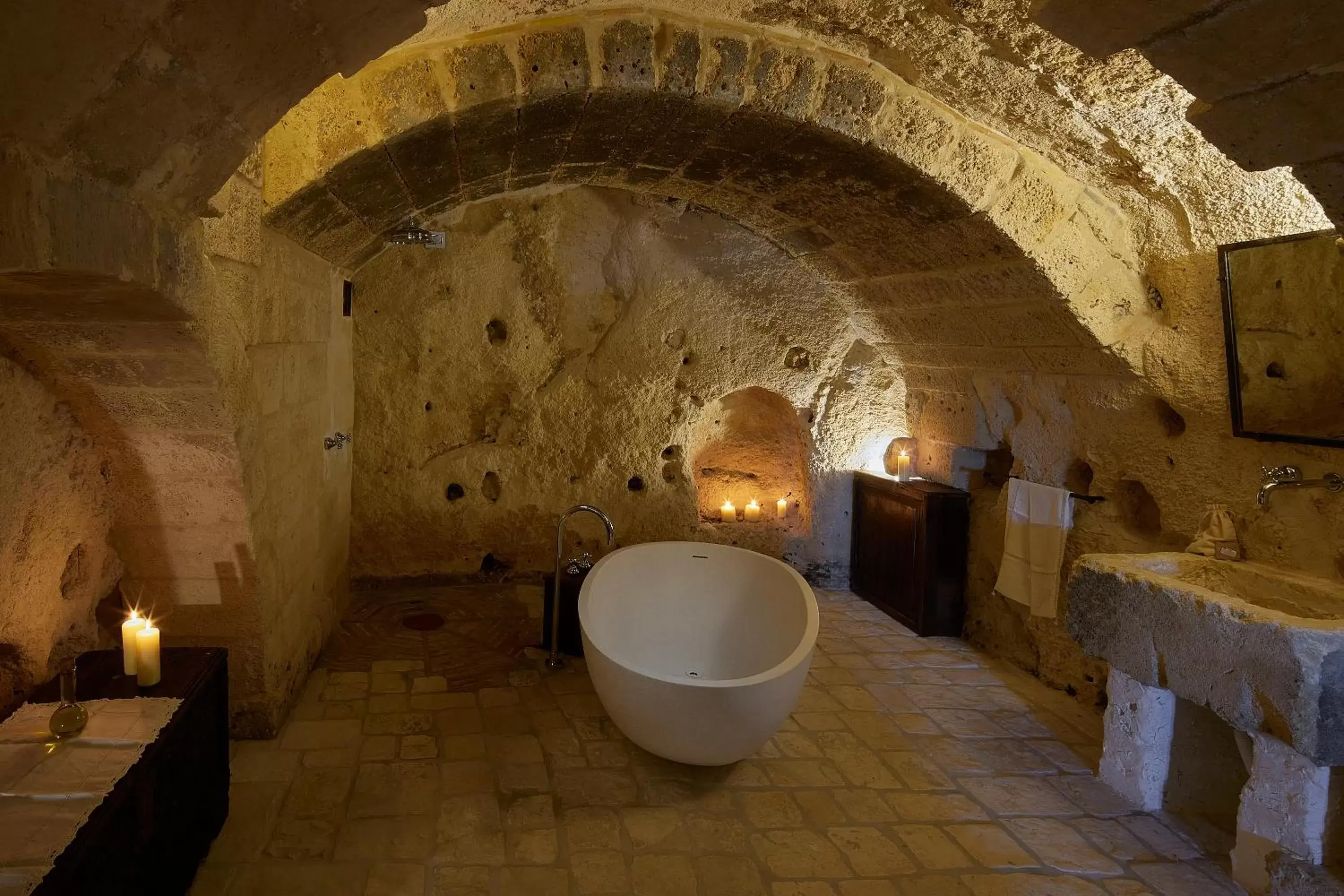 Bath, Bathroom in Sextantio Le Grotte Della Civita