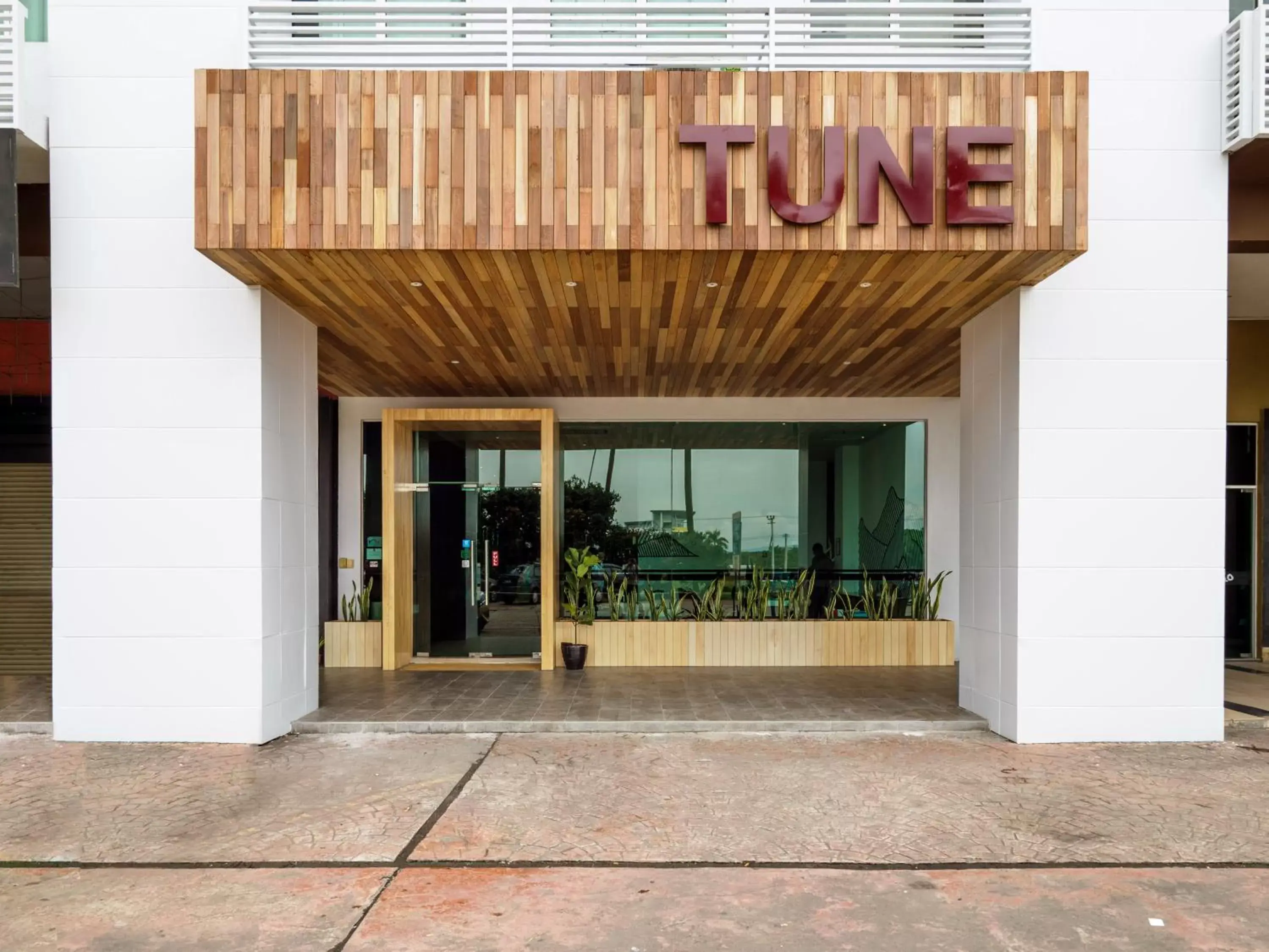 Facade/entrance in Tune Hotel - 1Borneo Kota Kinabalu