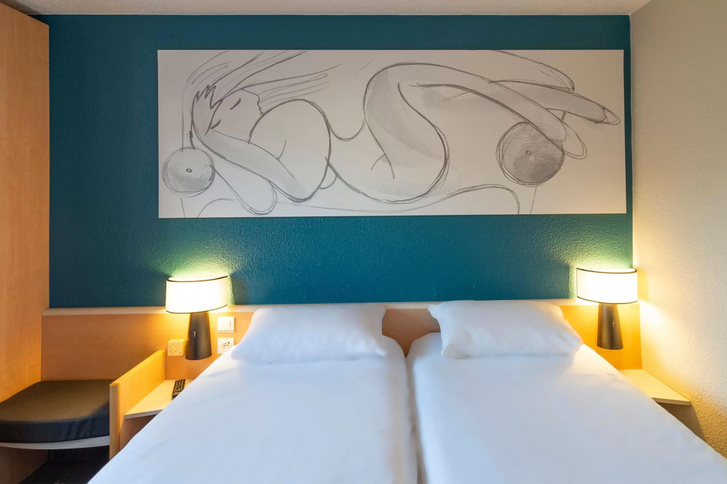 Standard Twin Room in B&B HOTEL Lille Villeneuve d'Ascq Grand Stade