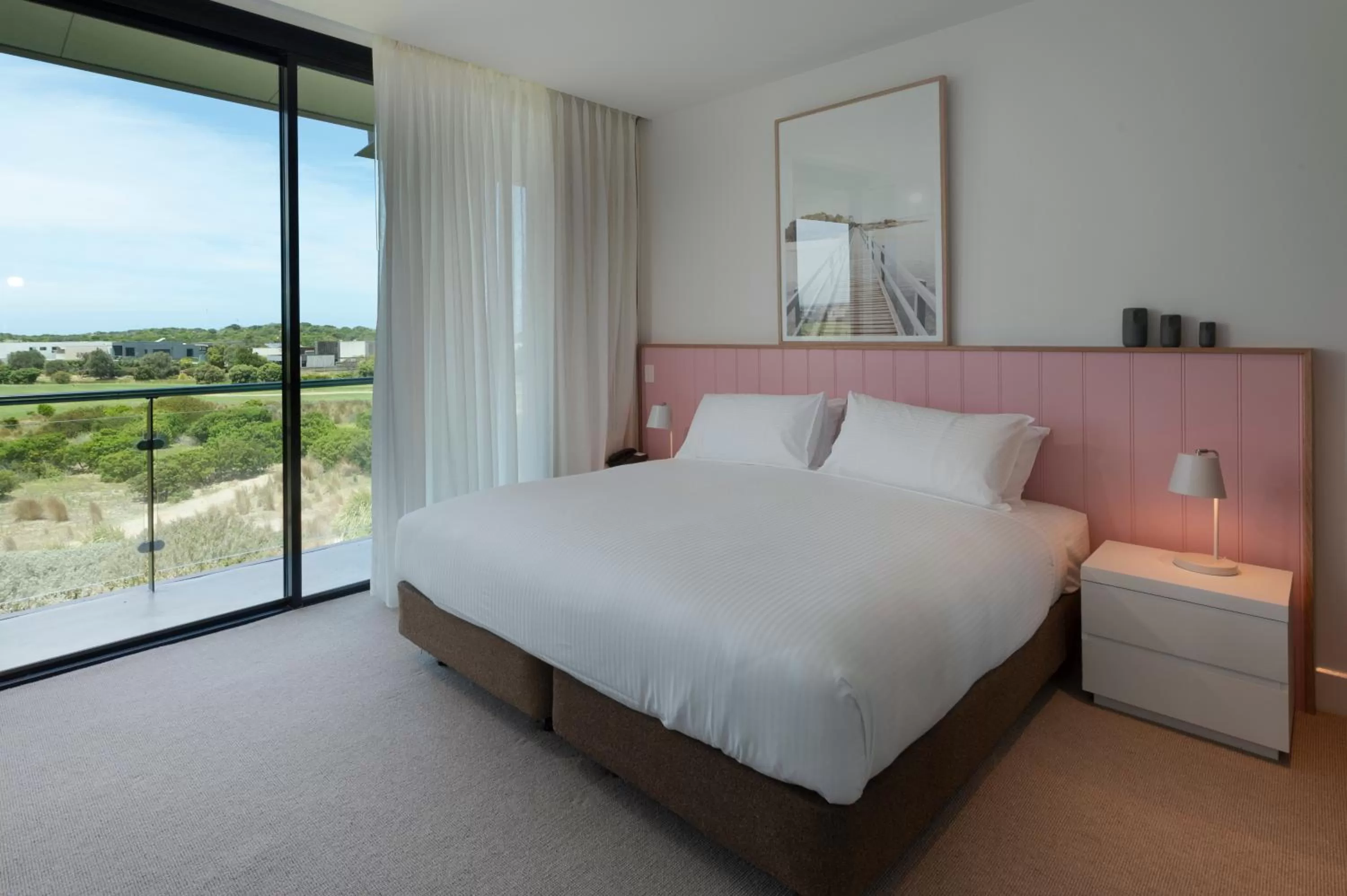 View (from property/room), Bed in The Sands Torquay