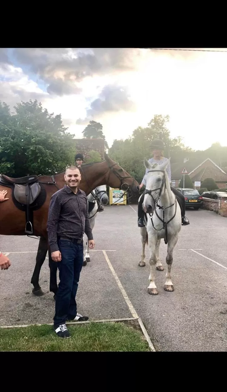 People in The Compasses Inn