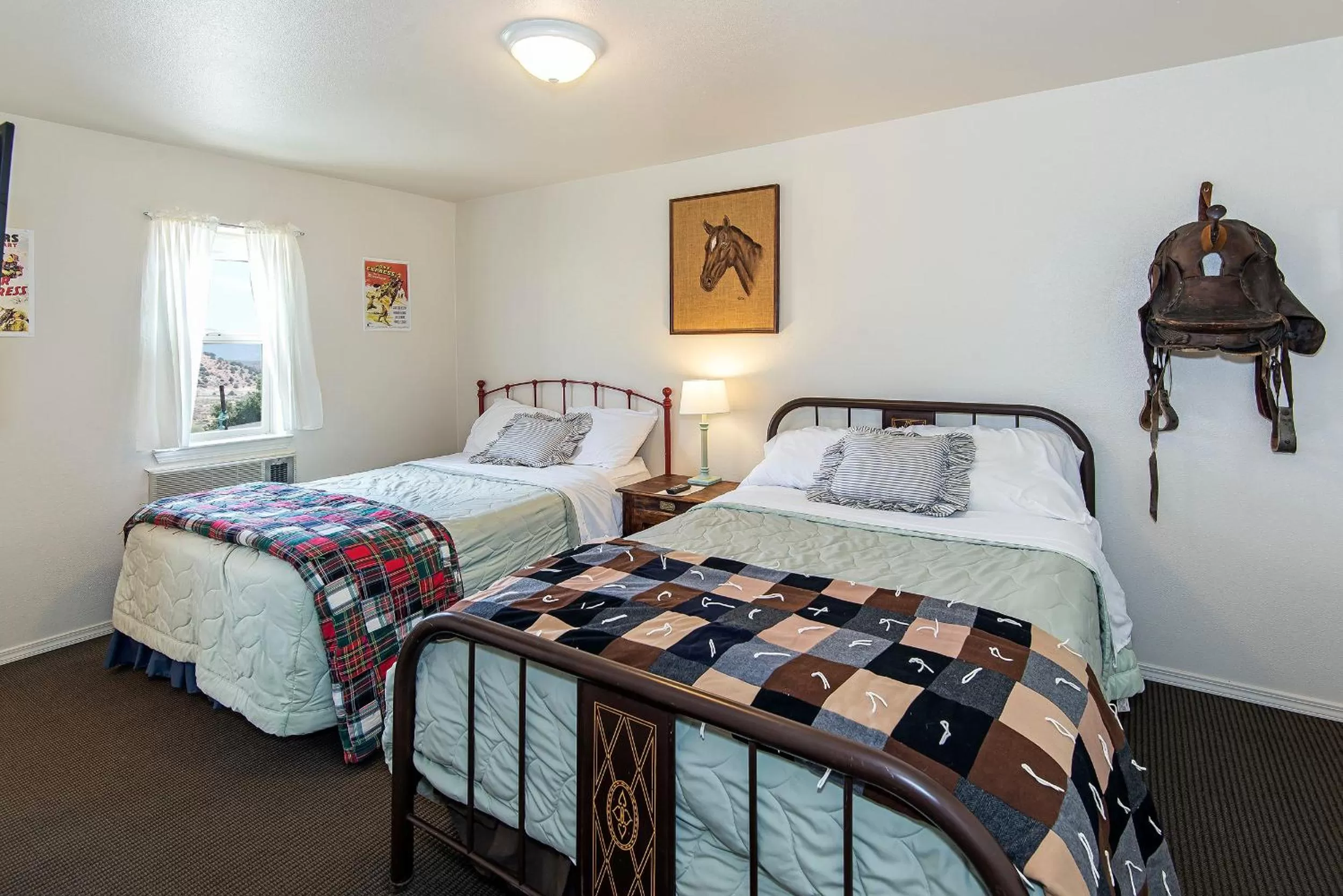 Bed in Virginia City Inn