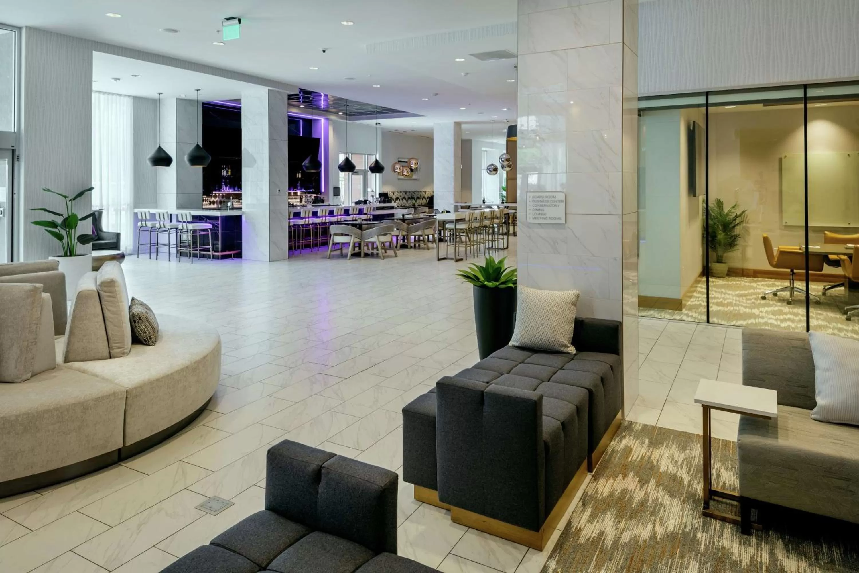 Lobby or reception in Hilton Garden Inn Seattle Bellevue Downtown, WA