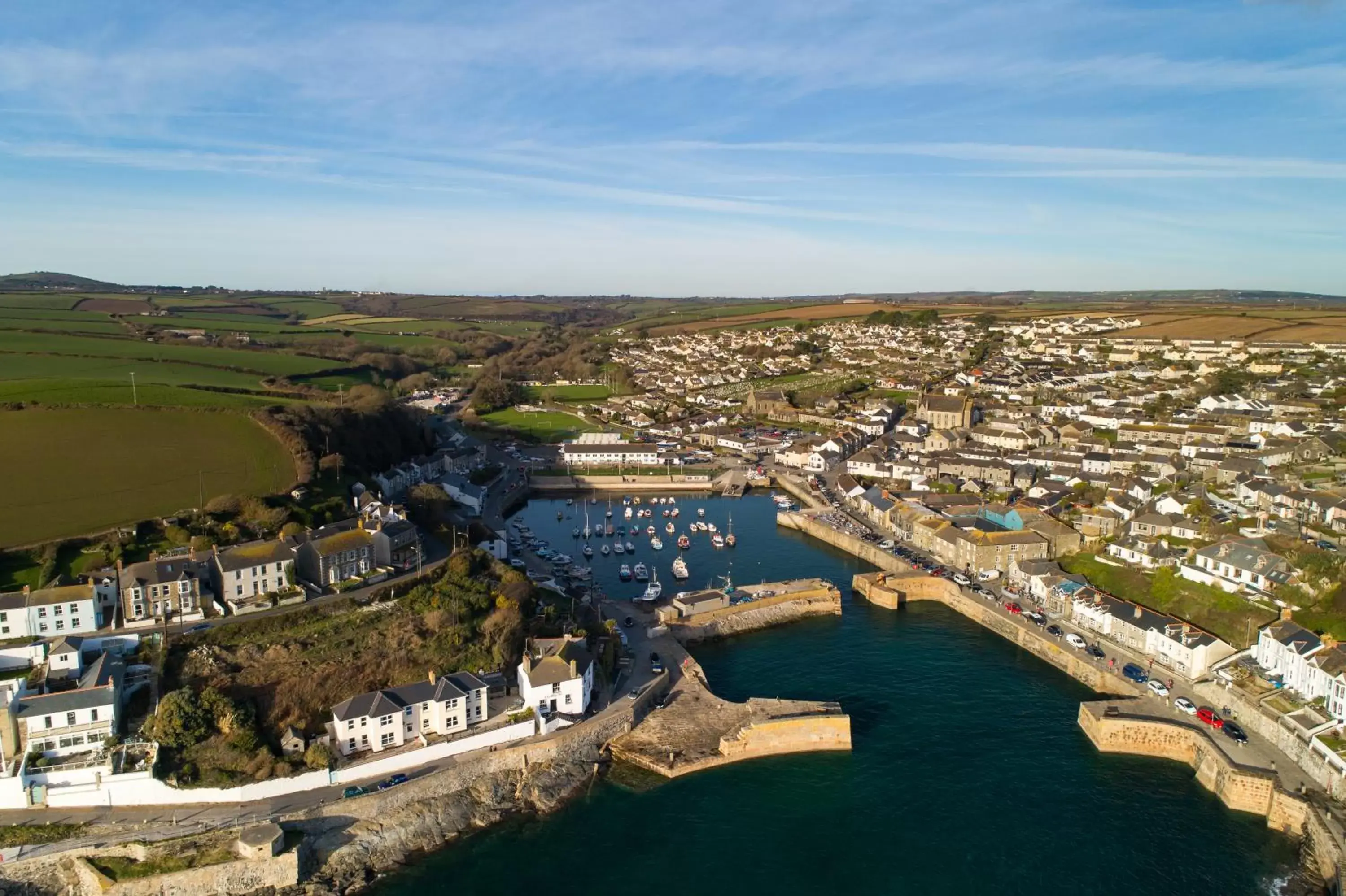 Bird's-eye View in The Artist Loft, Ensuite Guest Rooms, Porthleven