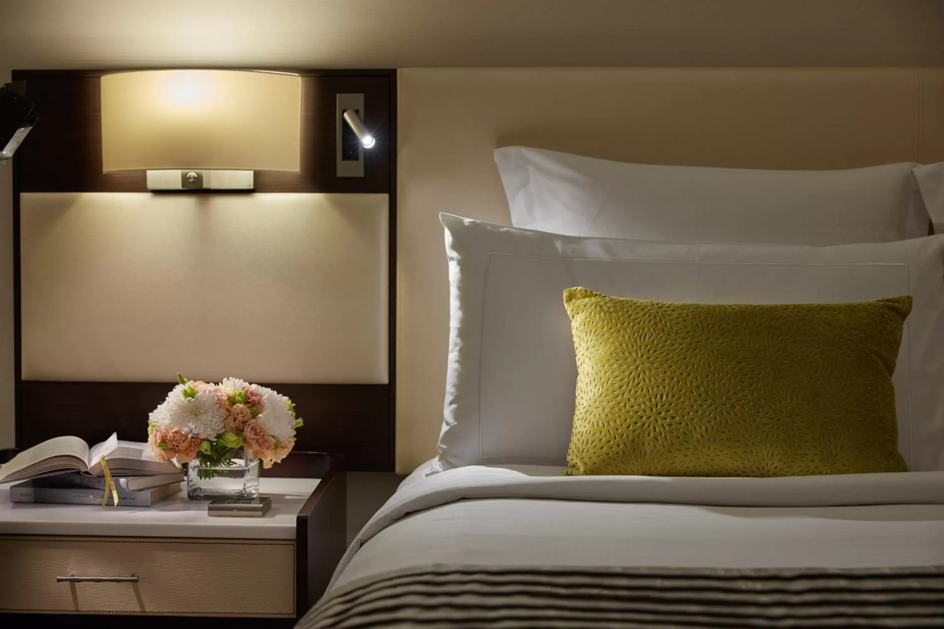 Decorative detail, Bed in Mandarin Oriental, Kuala Lumpur