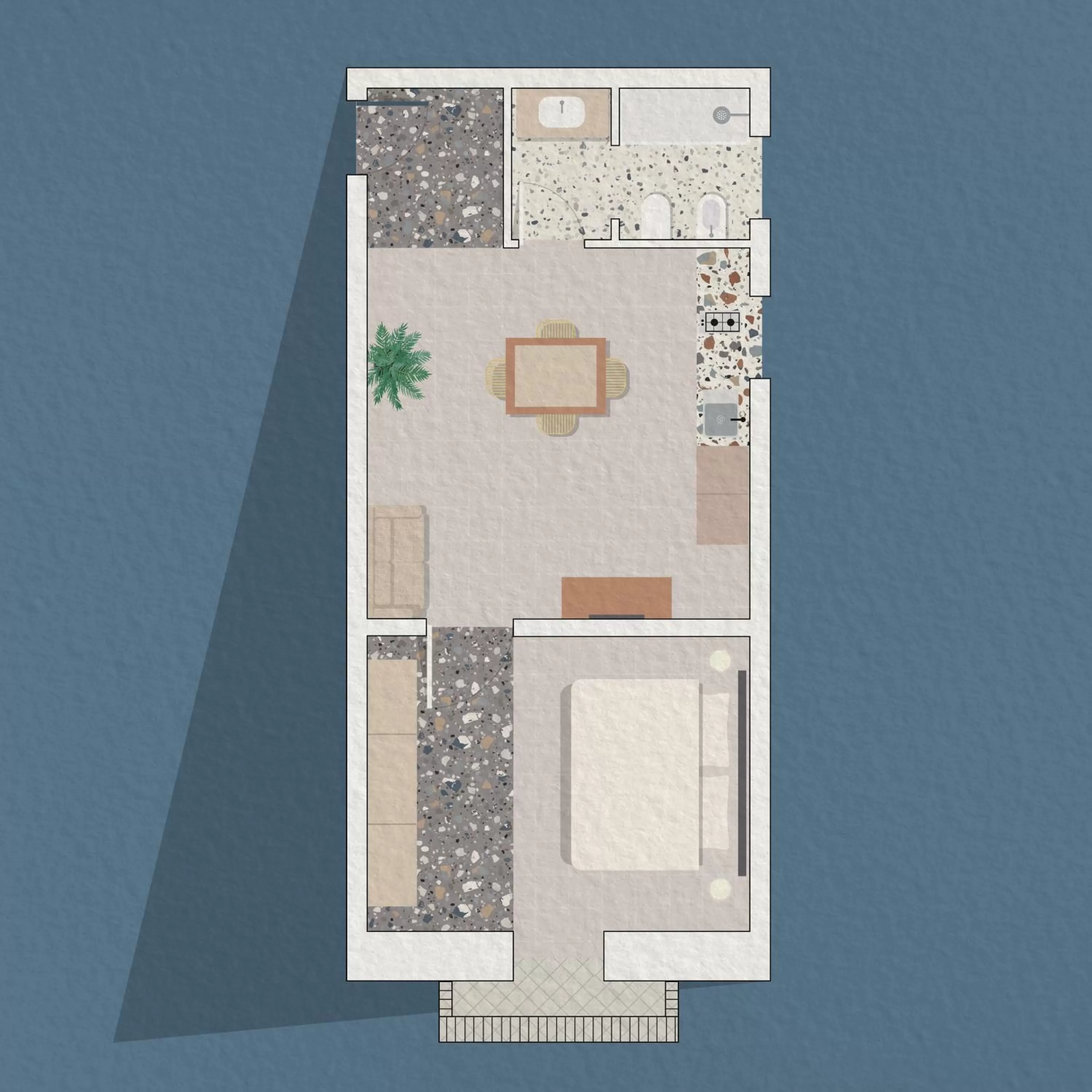 Floor plan in Living u HomeSuites