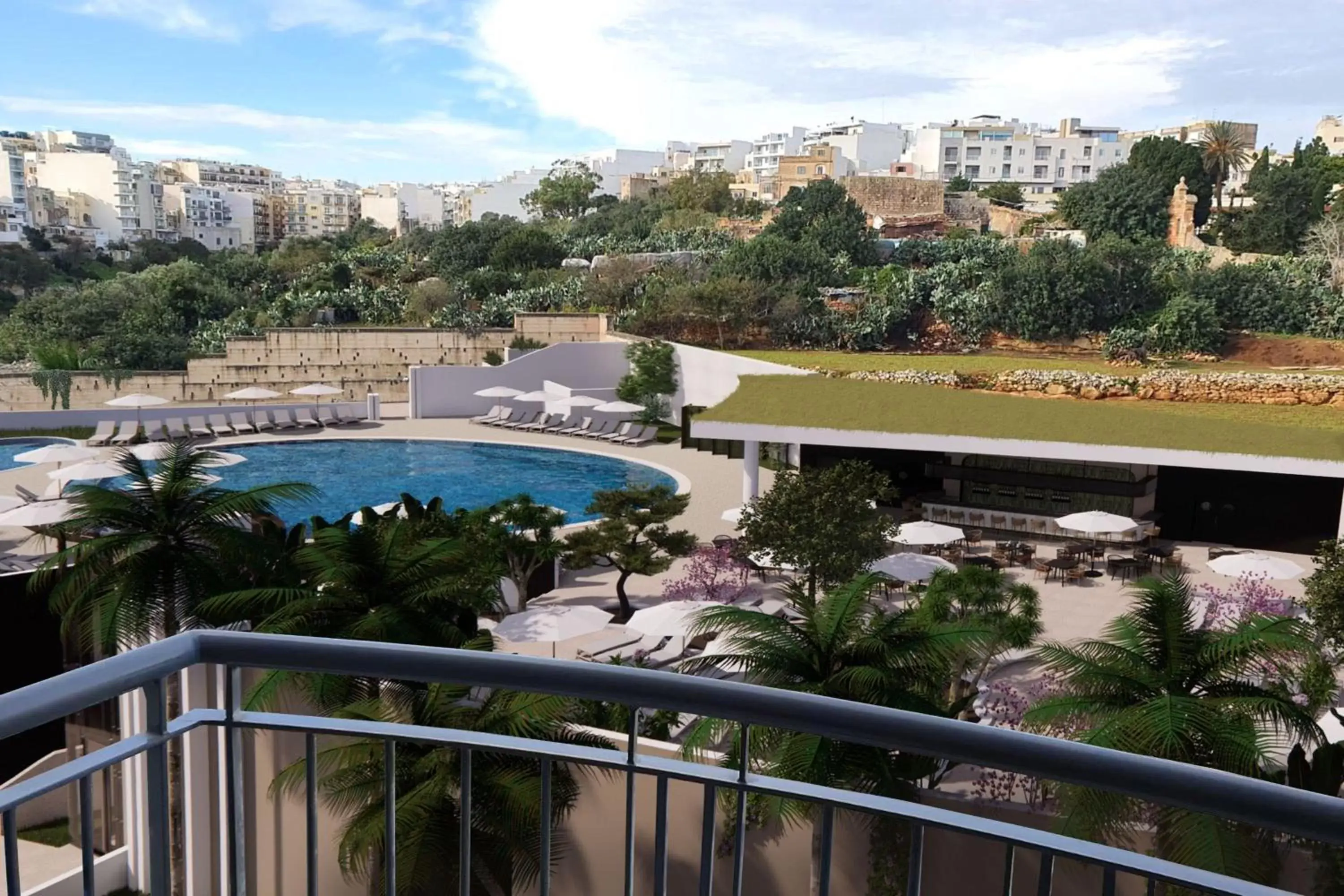 Swimming pool, Pool View in Malta Marriott Hotel & Spa