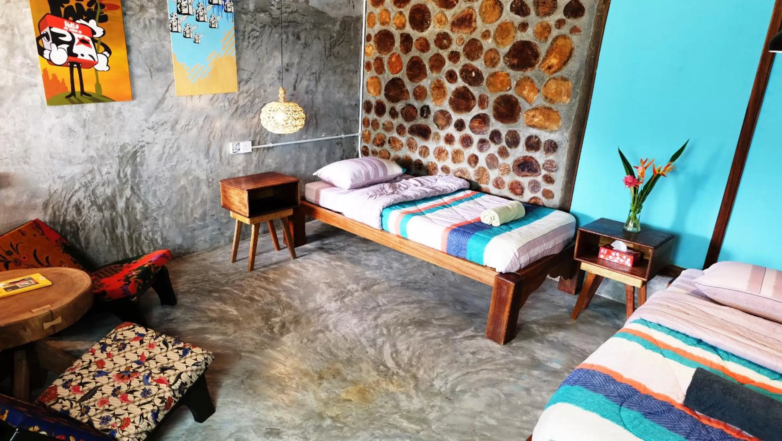 Seating area, Bed in The Kasbah Langkawi