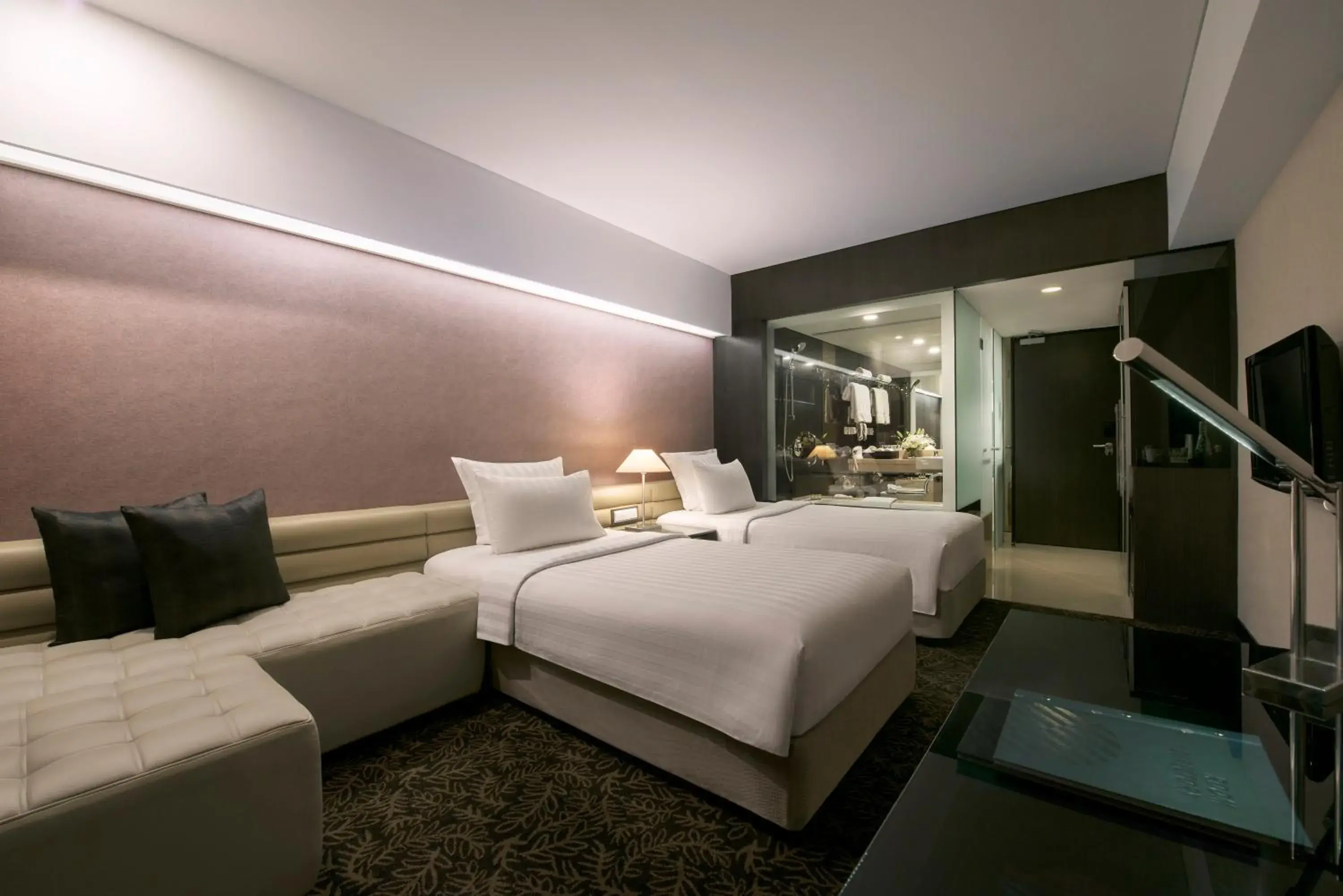 Bed in Pullman Jakarta Indonesia