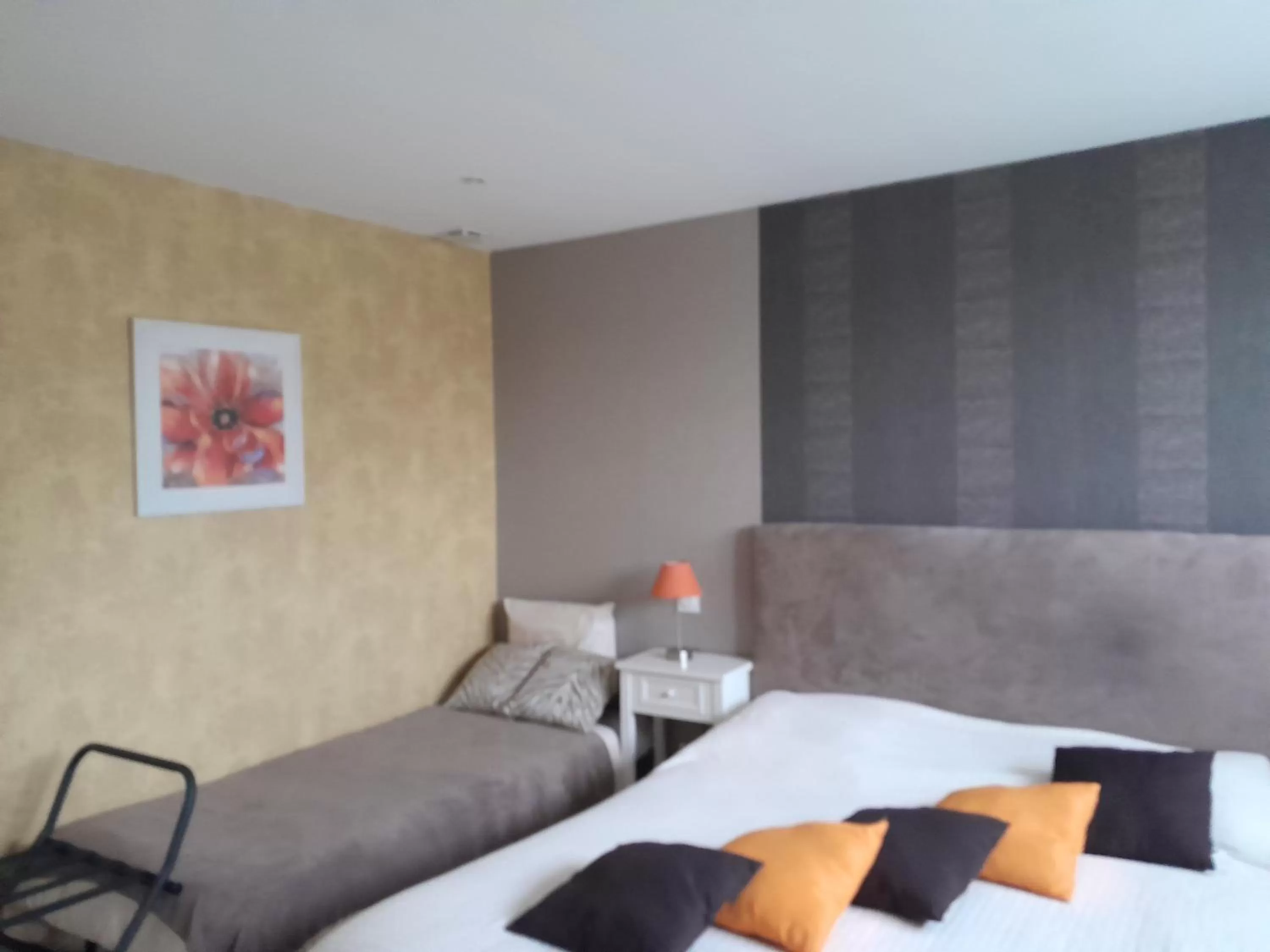 Bed in Chambre d'hôtes Les Bruyères