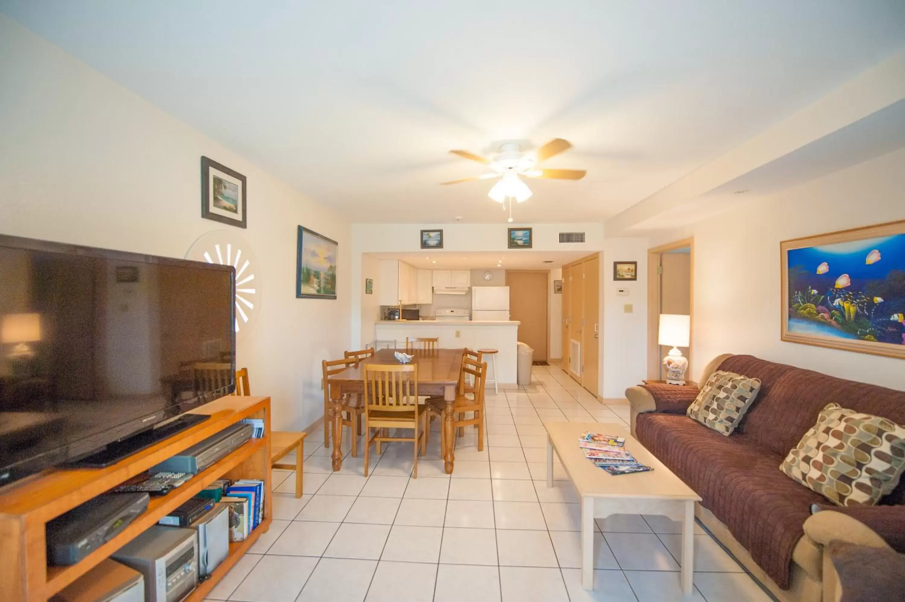 Photo of the whole room, Seating Area in South Padre Island Beach Rentals