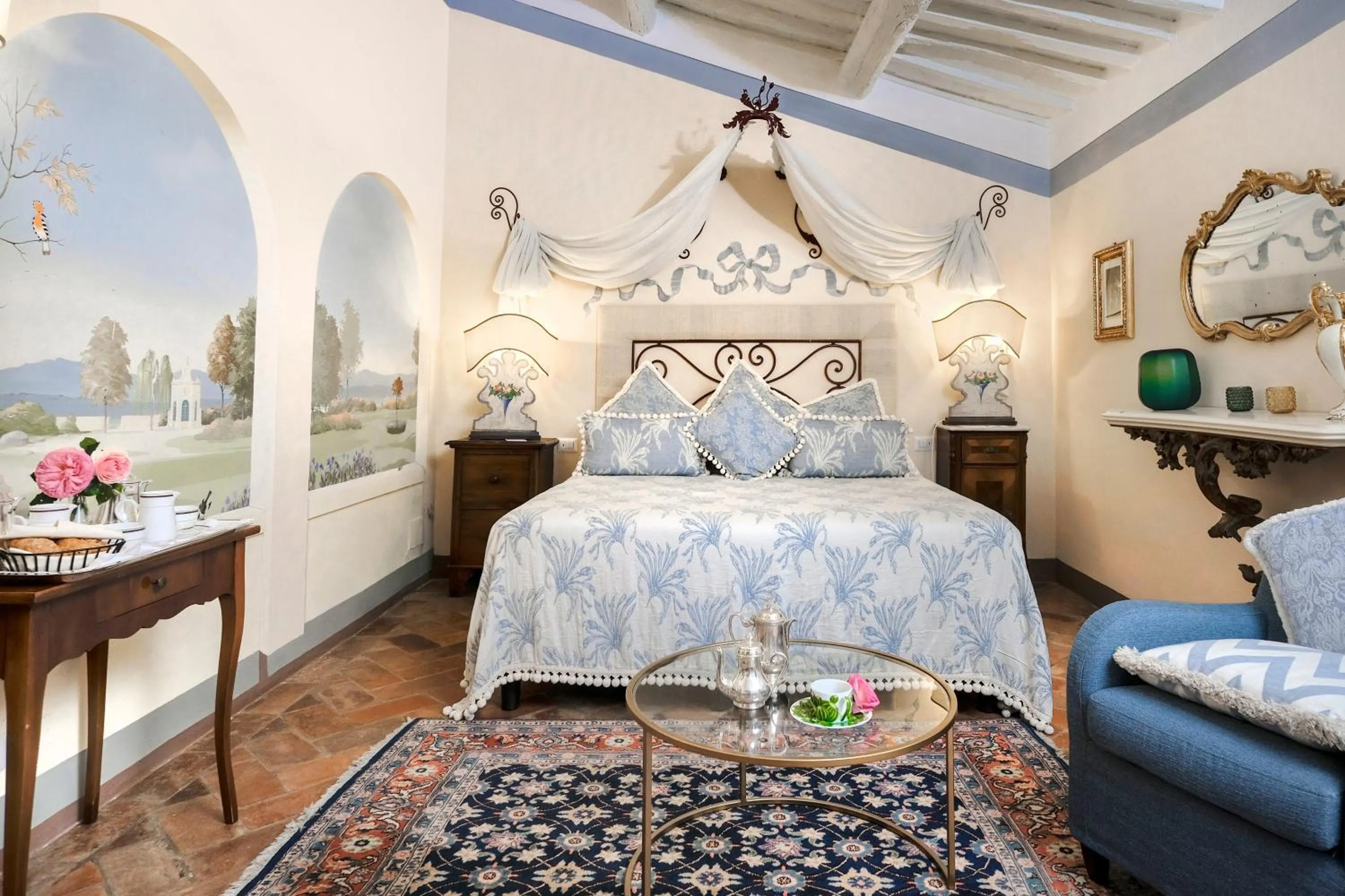 Bedroom, Bed in Il Falconiere Relais & Spa