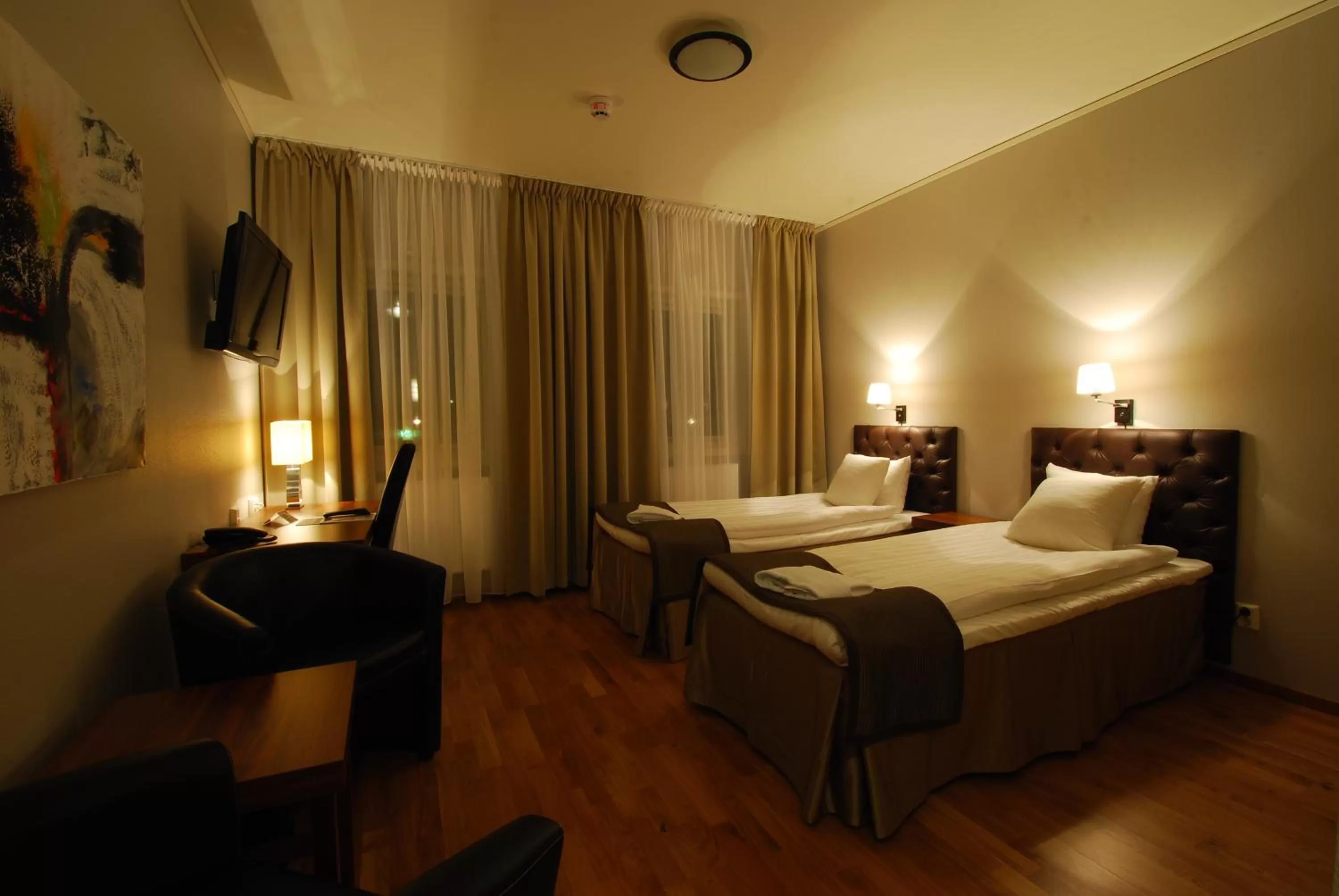 Photo of the whole room, Bed in Scandic Gällivare