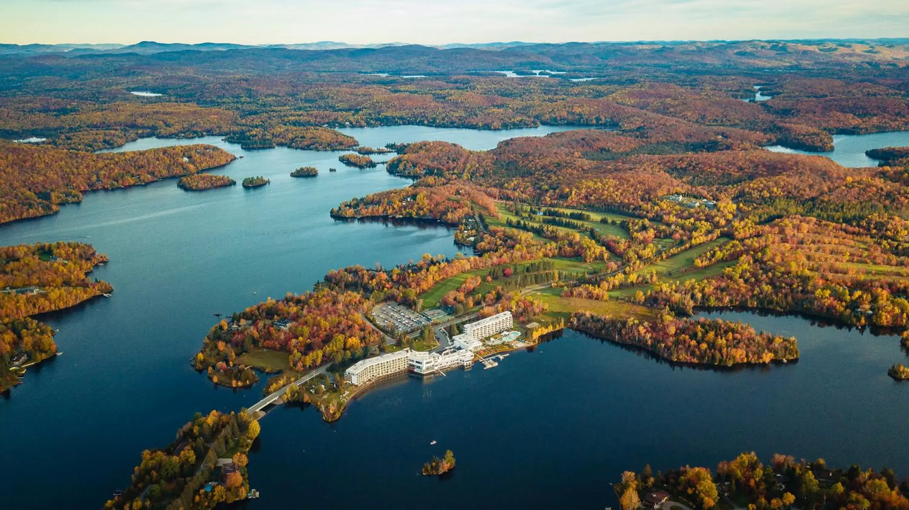 Autumn, Bird's-eye View in Estérel Resort