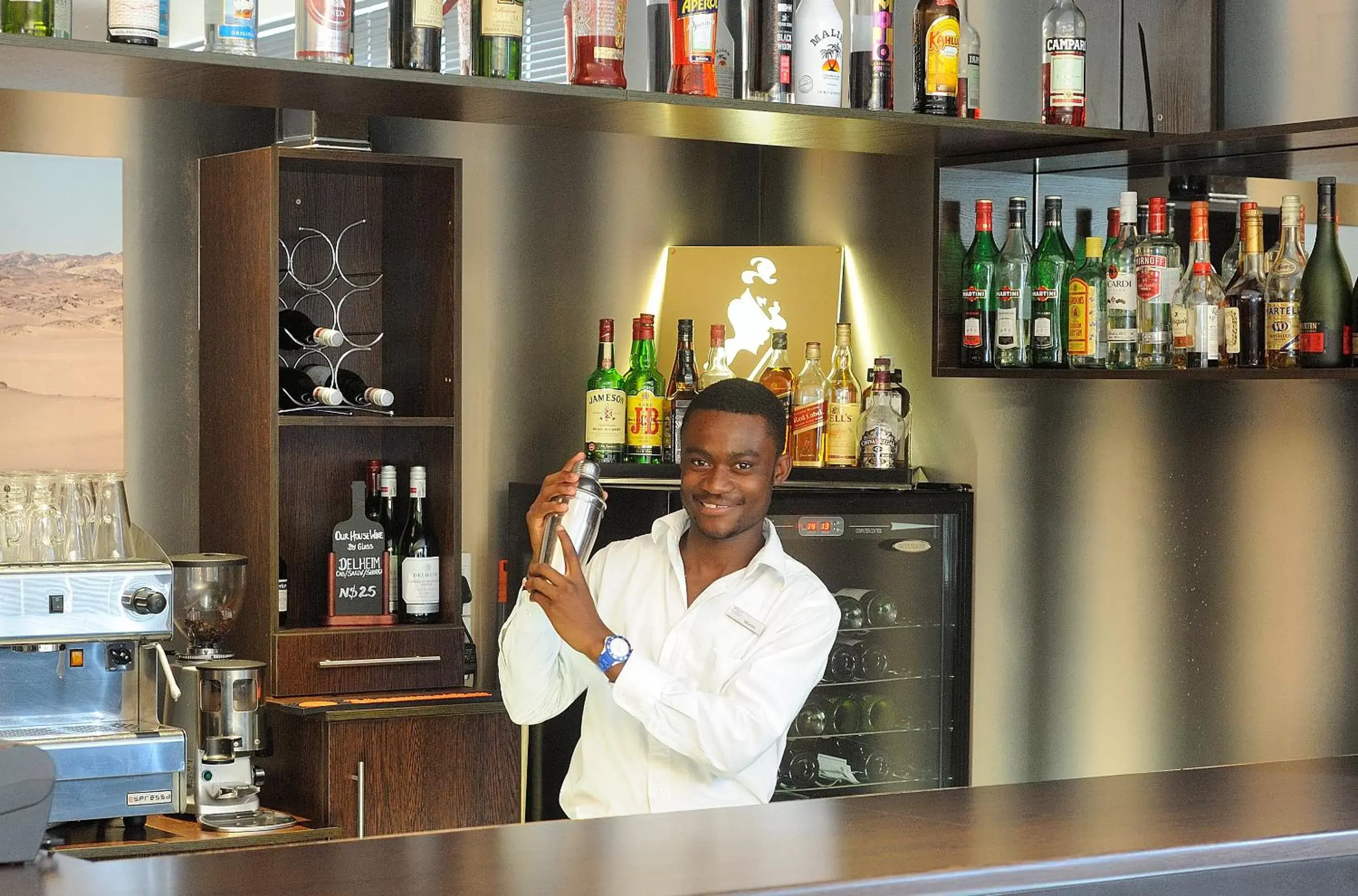 Lounge or bar, Staff in Beach Hotel Swakopmund