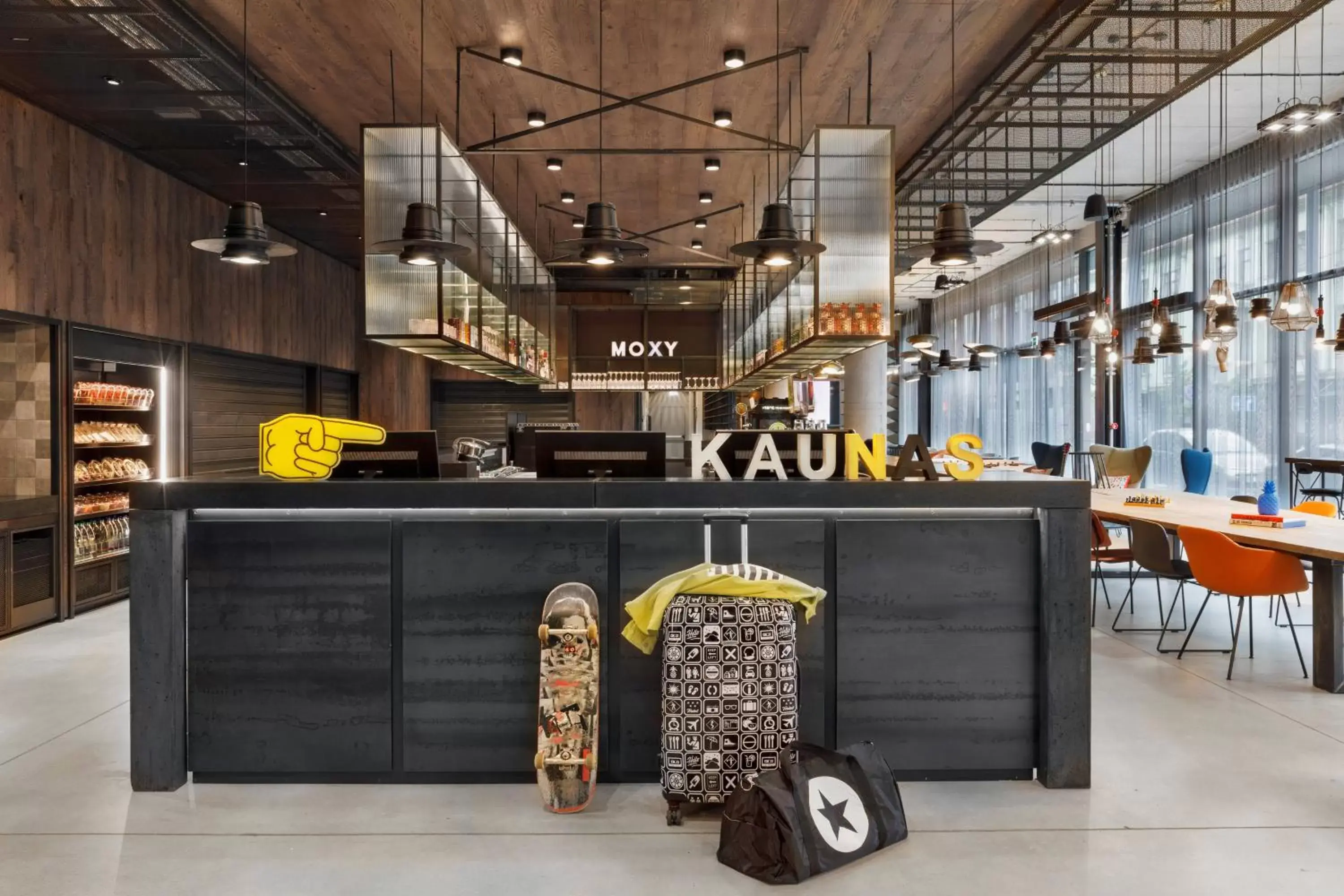 Lobby or reception in Moxy Kaunas Center