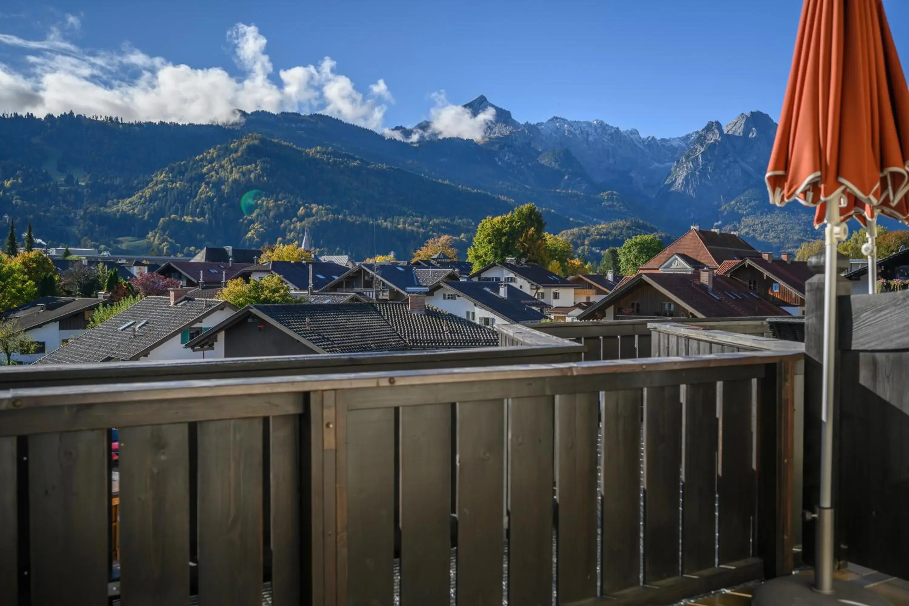 View (from property/room), Mountain View in Biohotel Garmischer Hof