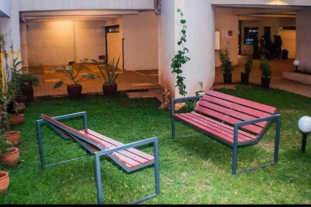 Garden in Entire seviced apartment