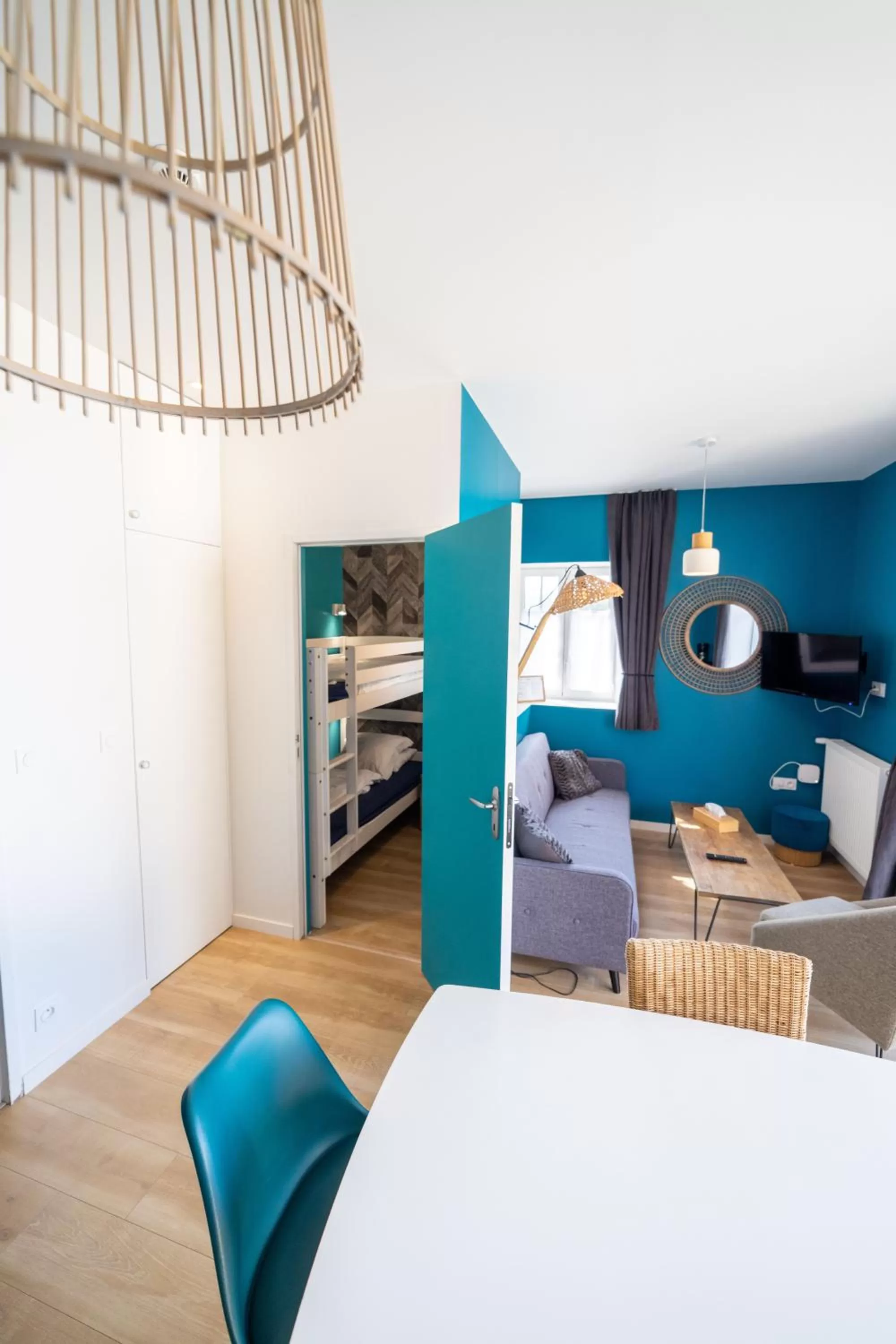 Bed in Logis Hôtel Ker Mor