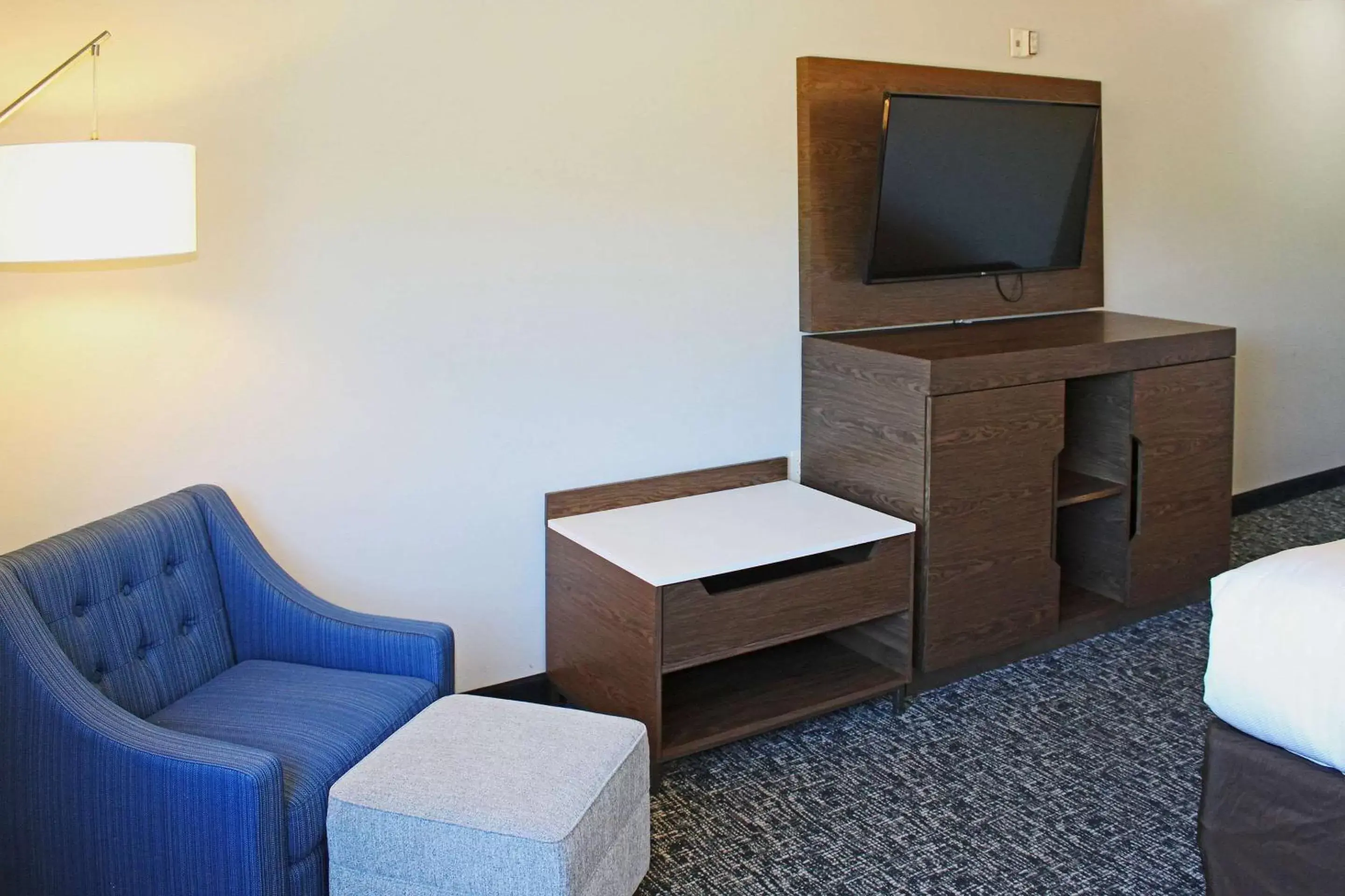 Bedroom, TV/Entertainment Center in Comfort Inn and Suites Near Lake Guntersville