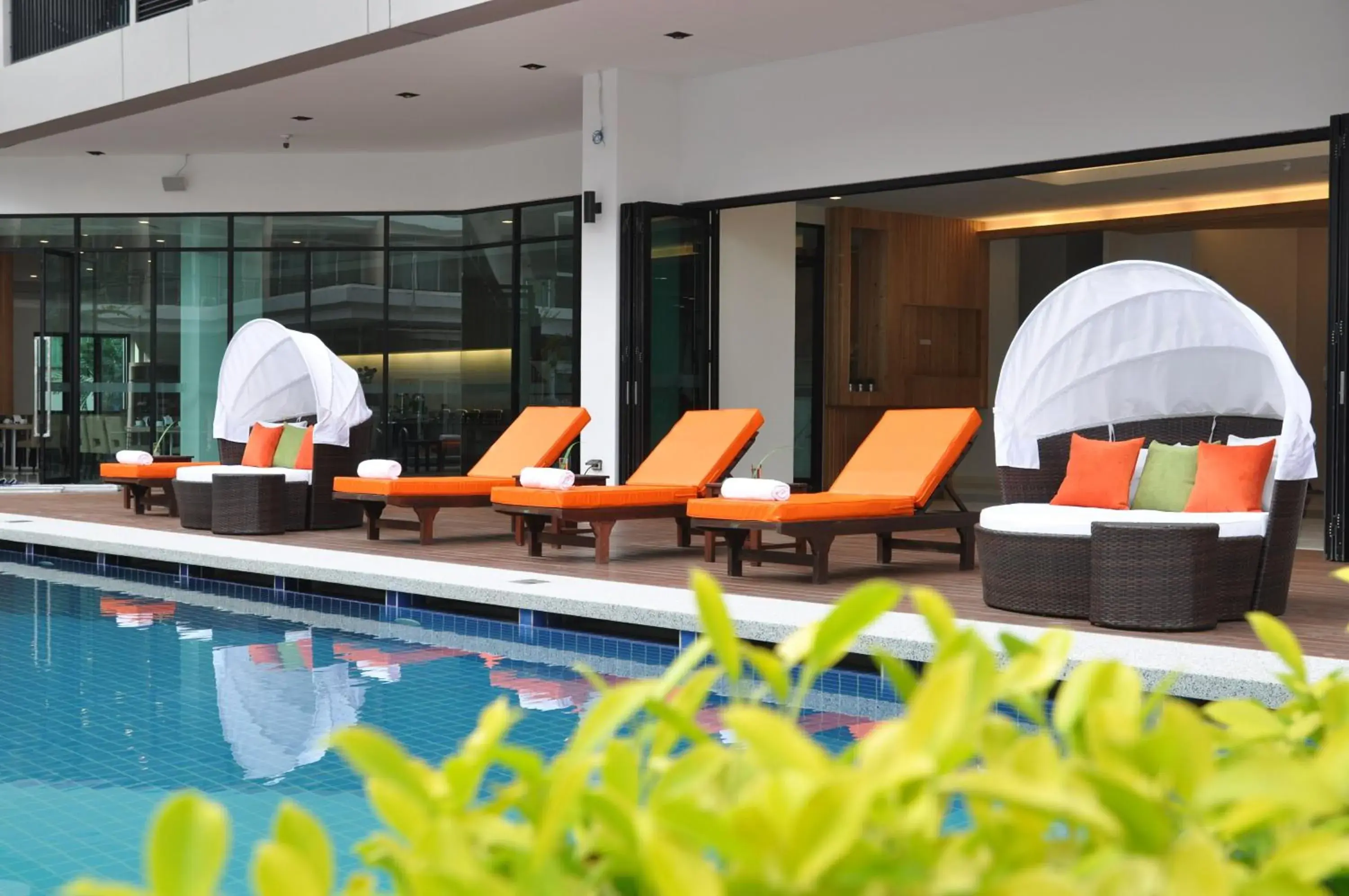 Decorative detail, Swimming Pool in J Inspired Hotel Pattaya (SHA Plus)