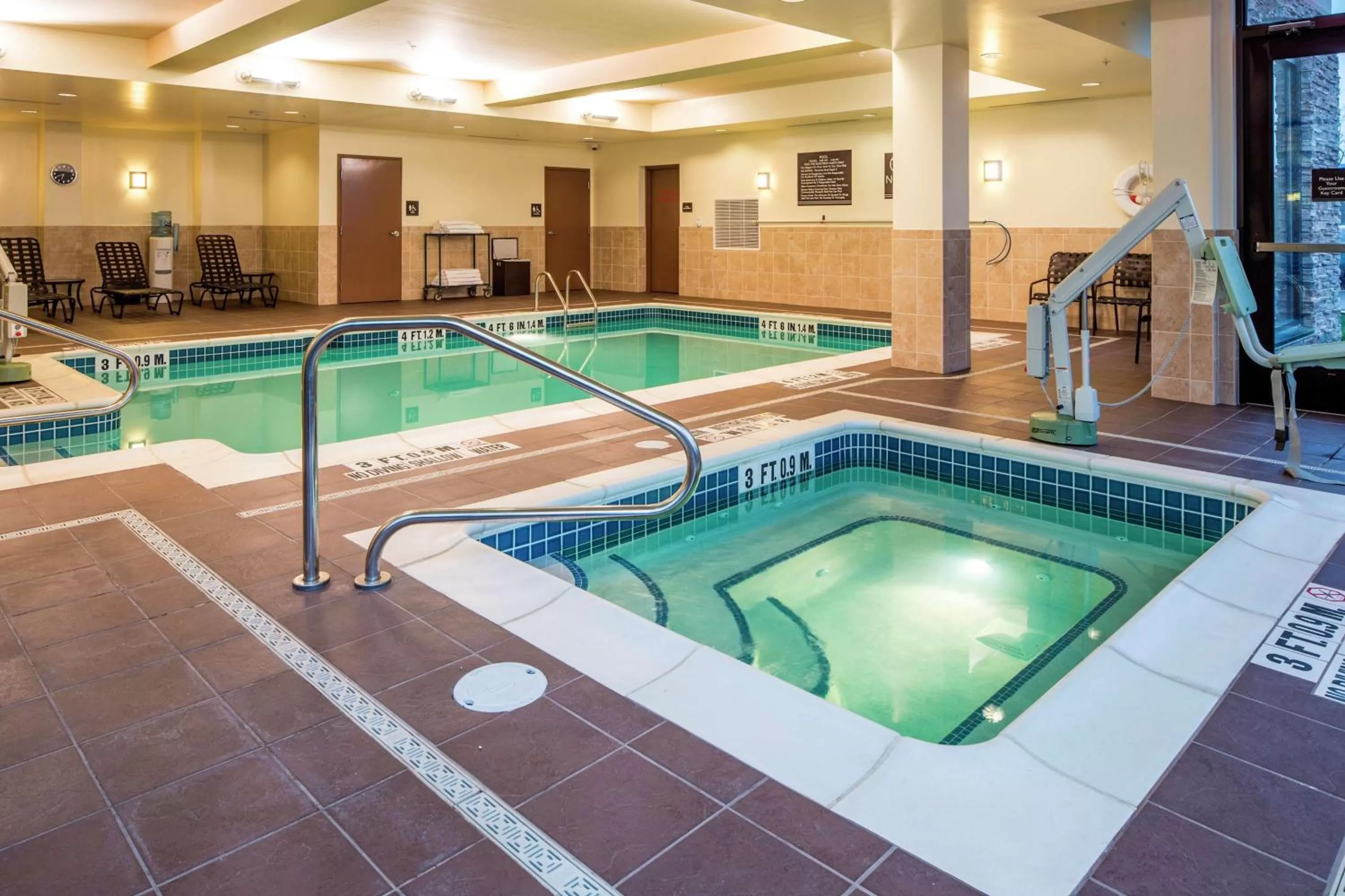 Pool view in Hilton Garden Inn Uniontown