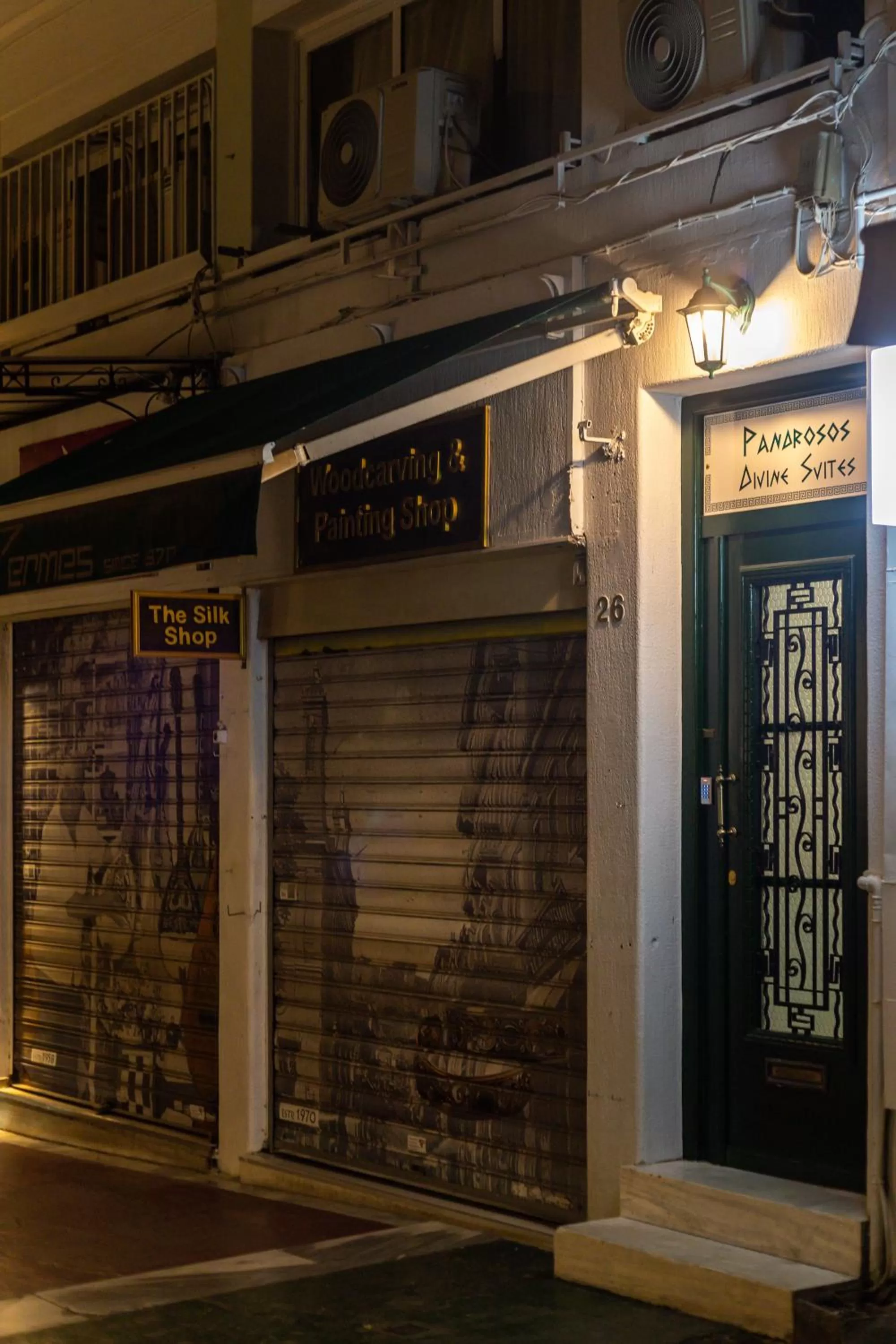 Facade/entrance in Pandrosos Divine Suites