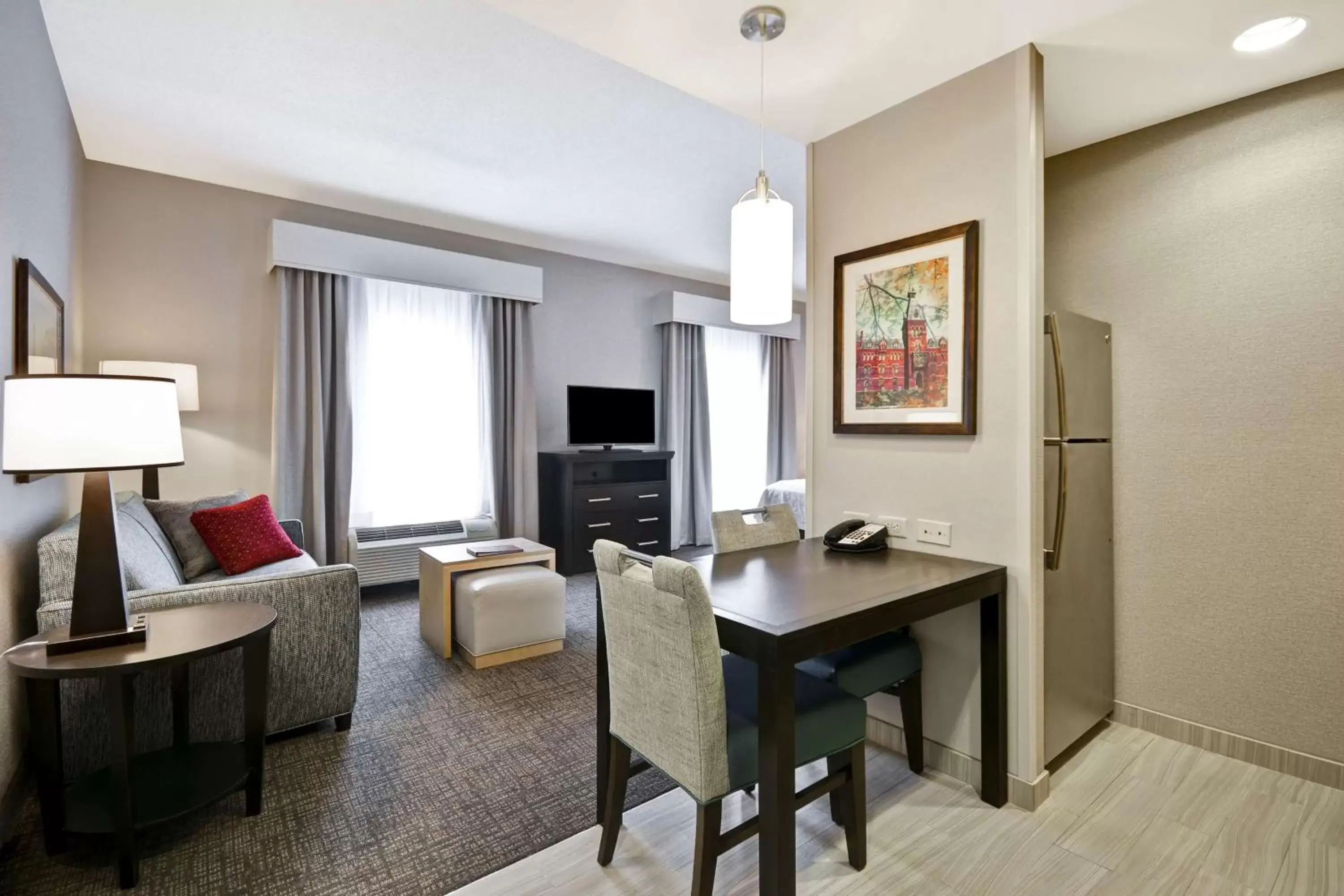 Bedroom, Seating Area in The Homewood Suites by Hilton Ithaca