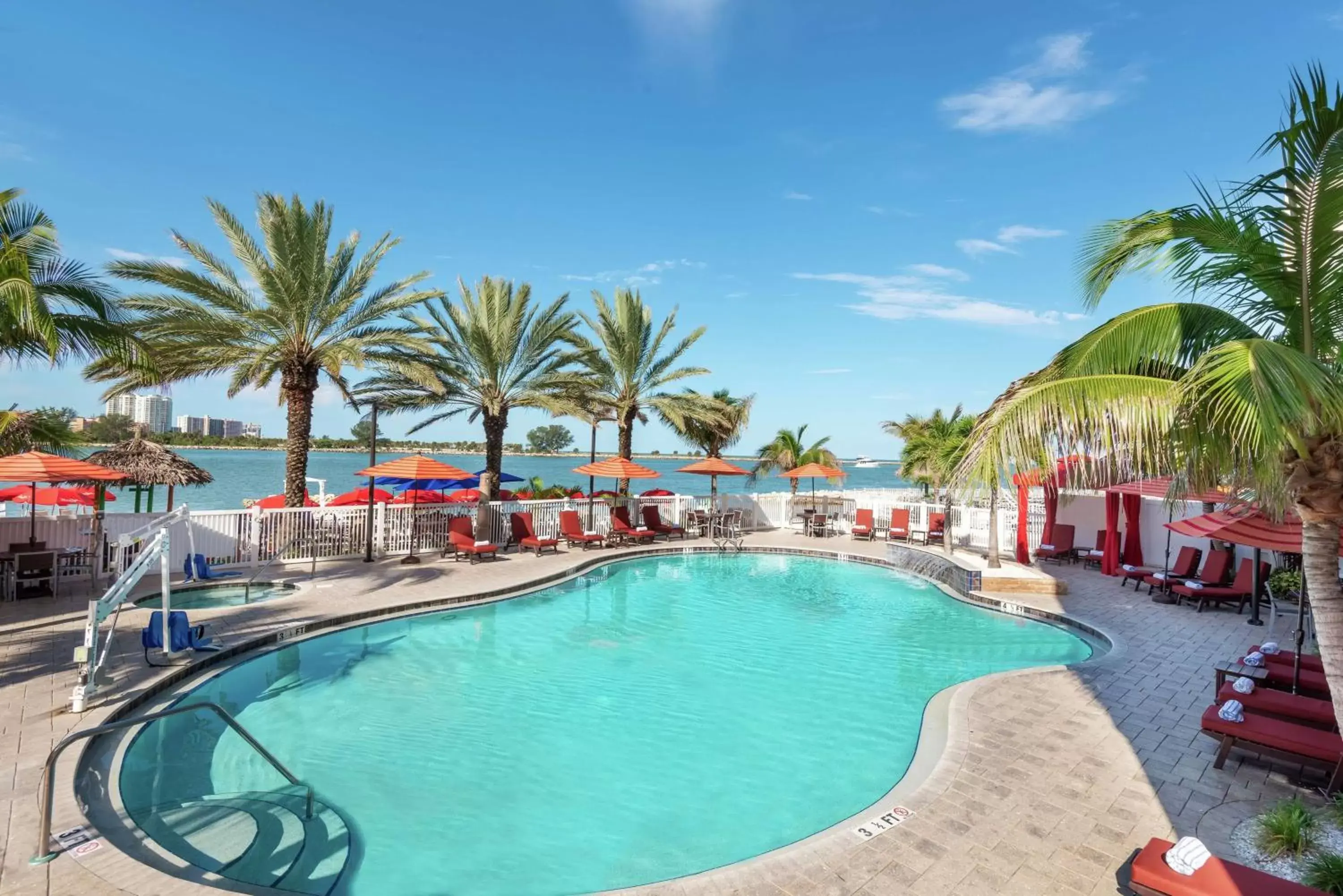 Pool view, Swimming Pool in Hampton Inn and Suites Clearwater Beach