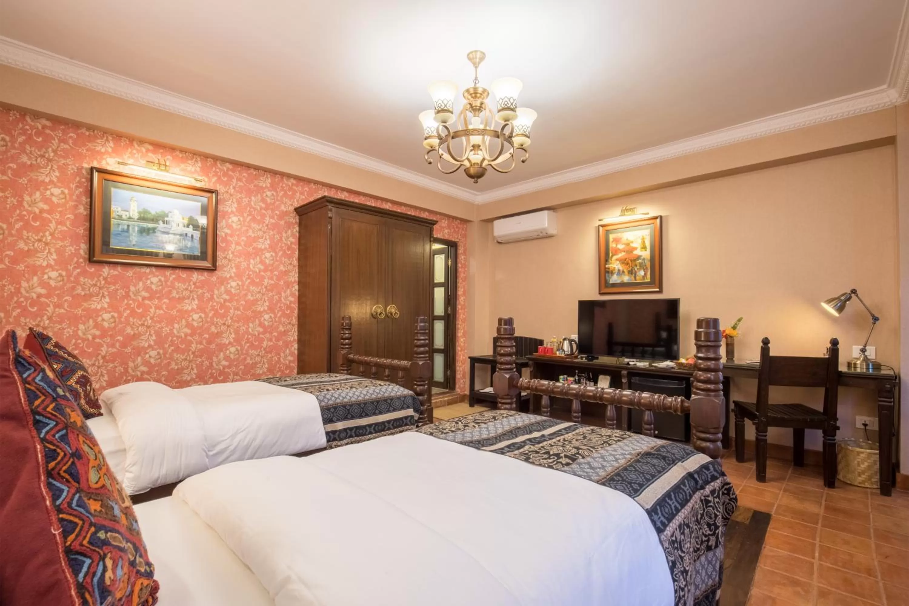 Photo of the whole room, Bed in Baber Mahal Vilas - The Heritage Hotel