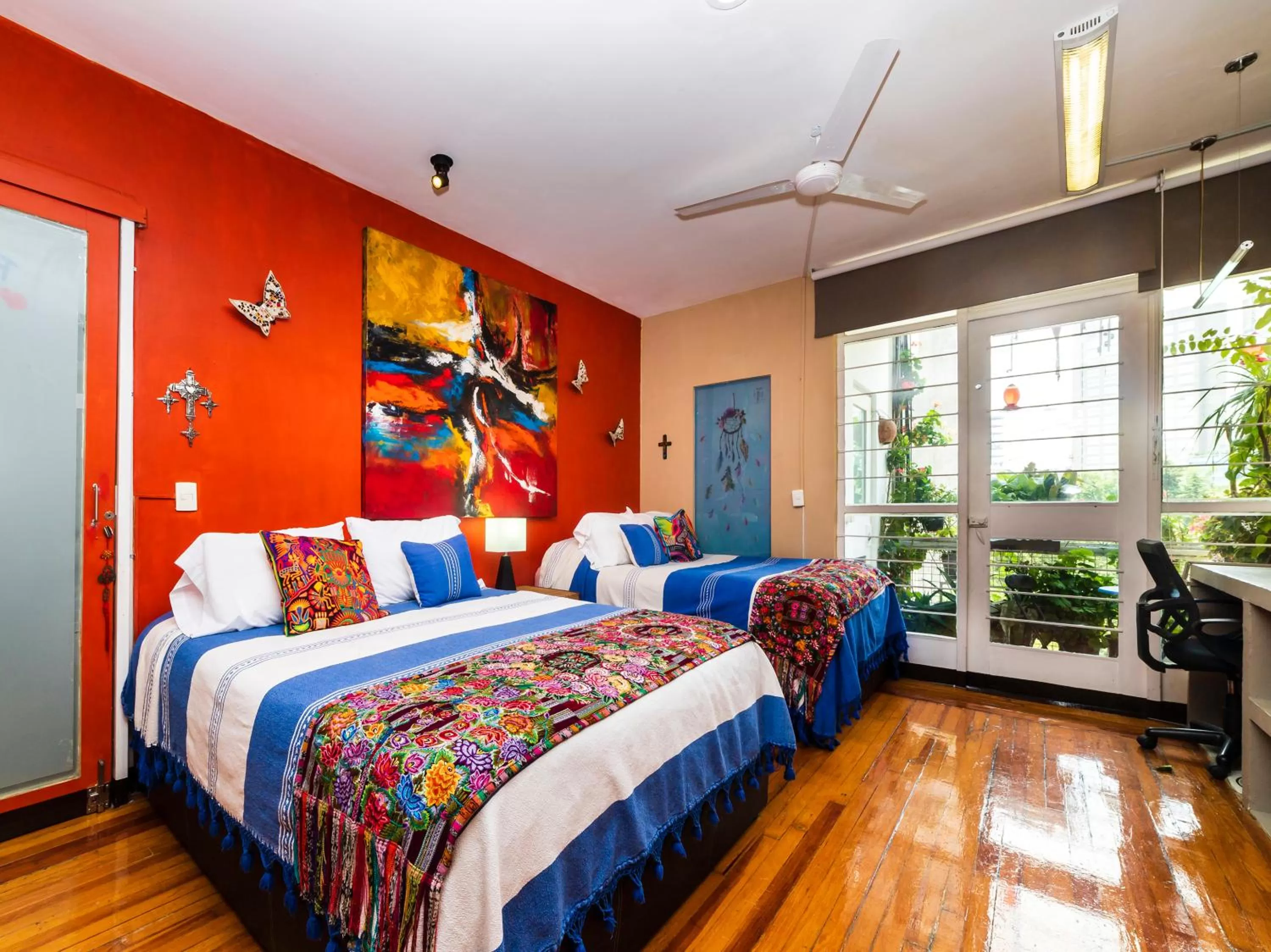 Bed in Casa Itzae B&B Polanquito Dog Friendly