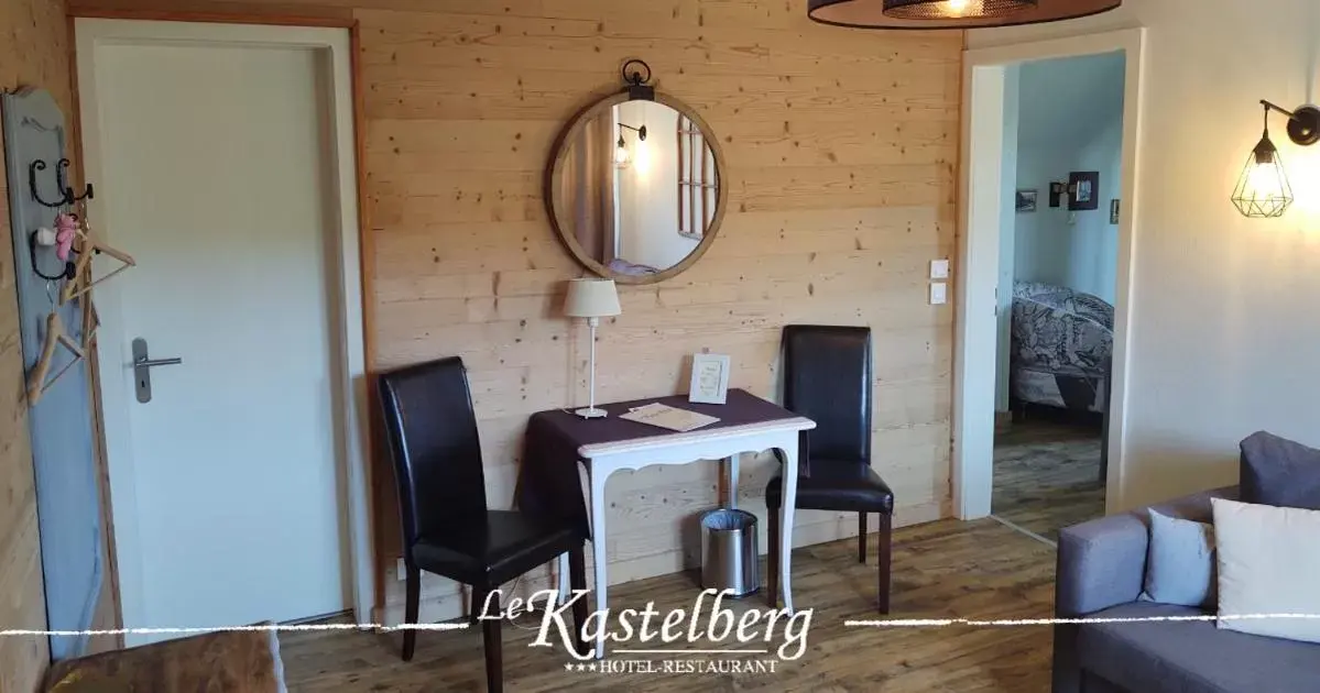 Living room, Dining Area in Hôtel Restaurant Le Kastelberg, The Originals Boutique