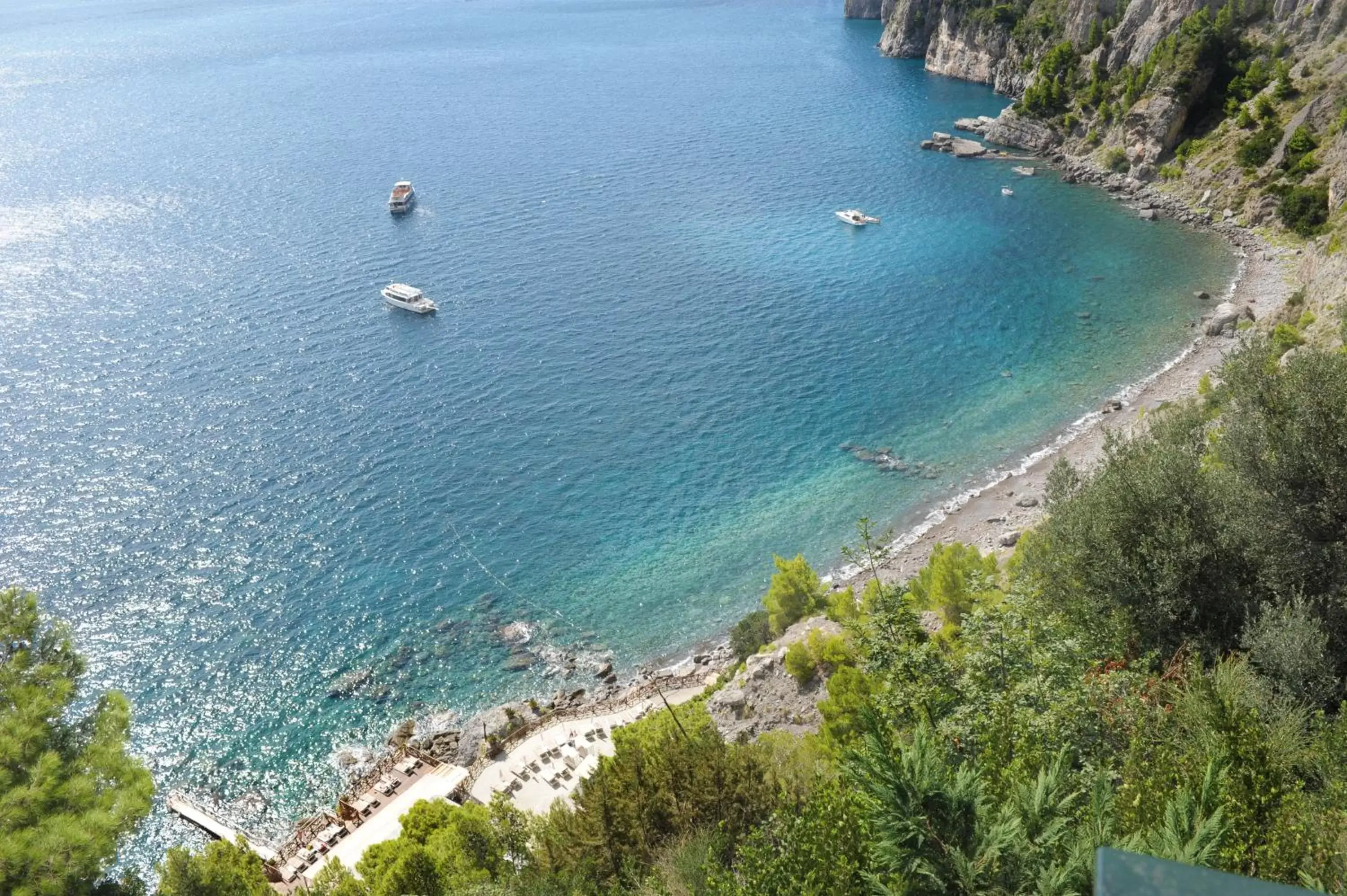 Beach, Bird's-eye View in Hotel Le Agavi