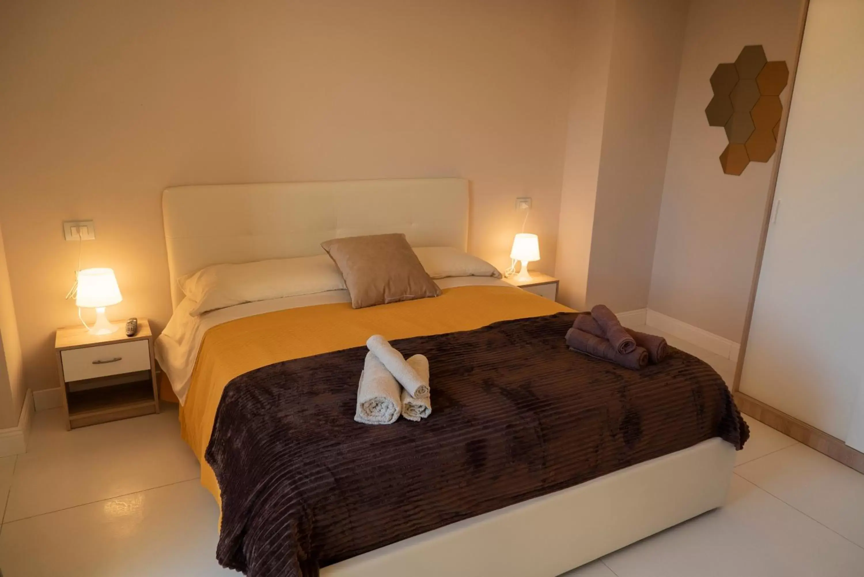 Bed in Belvedere Sea Suite