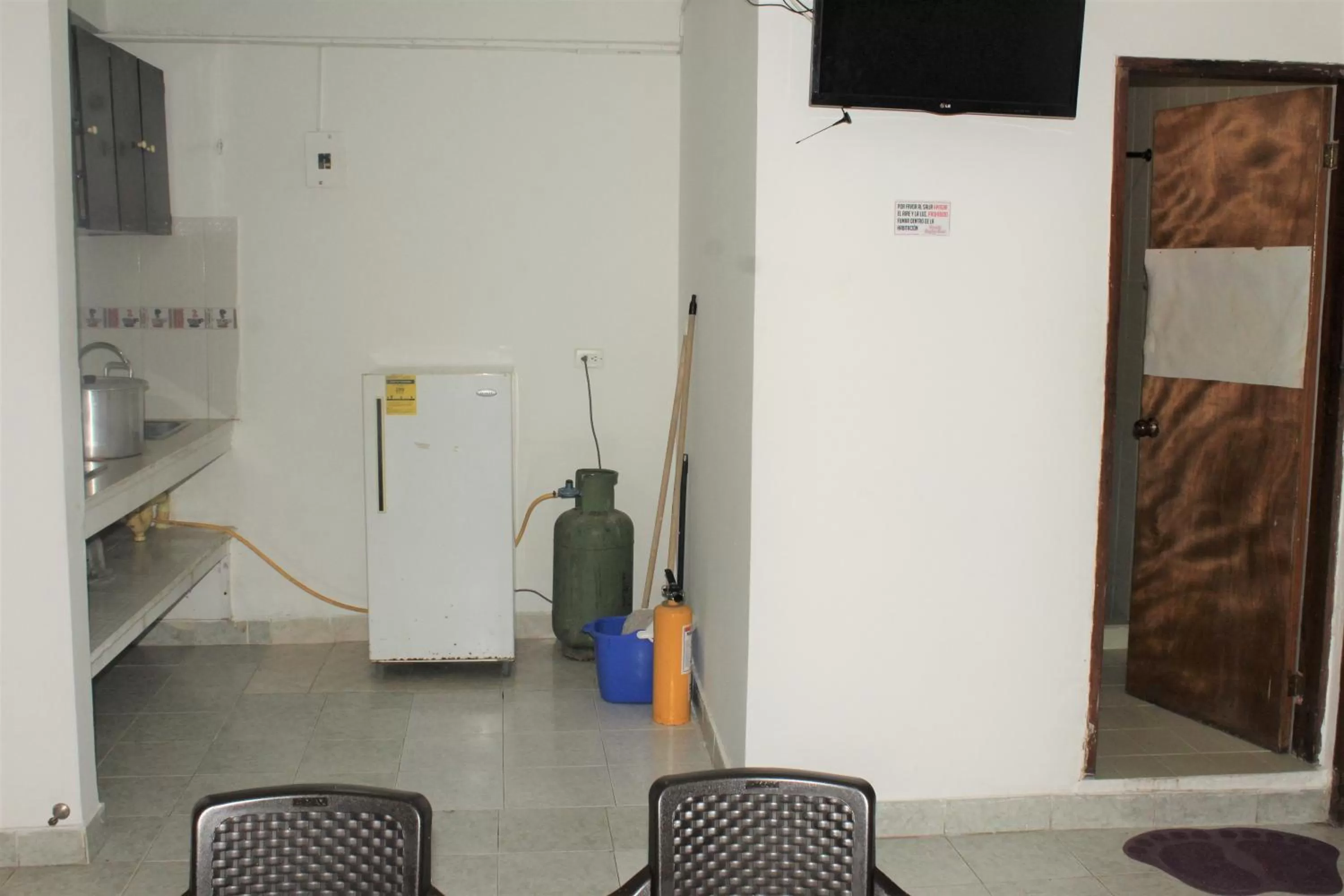 Bathroom, Kitchen/Kitchenette in Posada Casamar 2