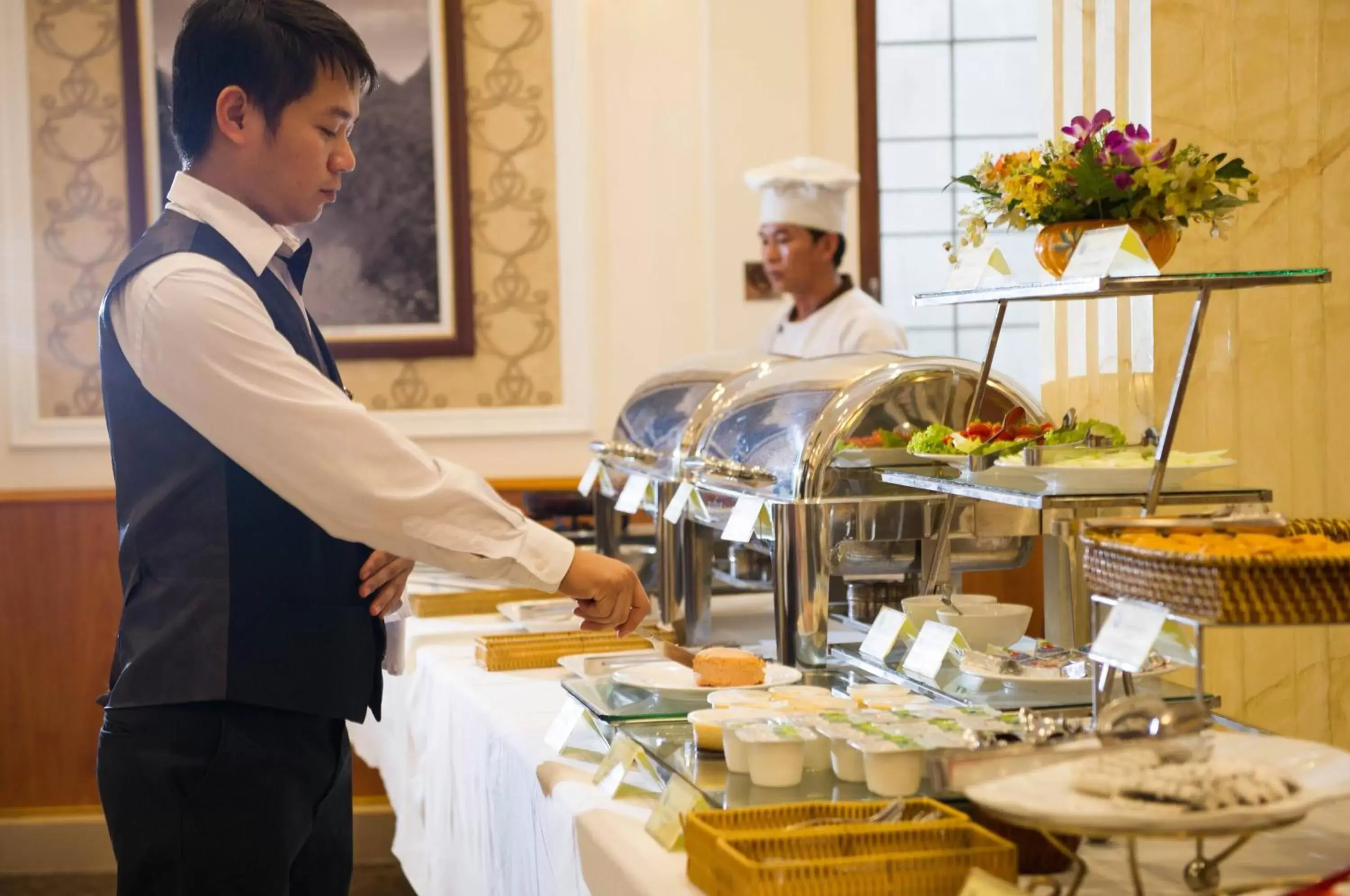 Buffet breakfast in Thuy Anh Hotel
