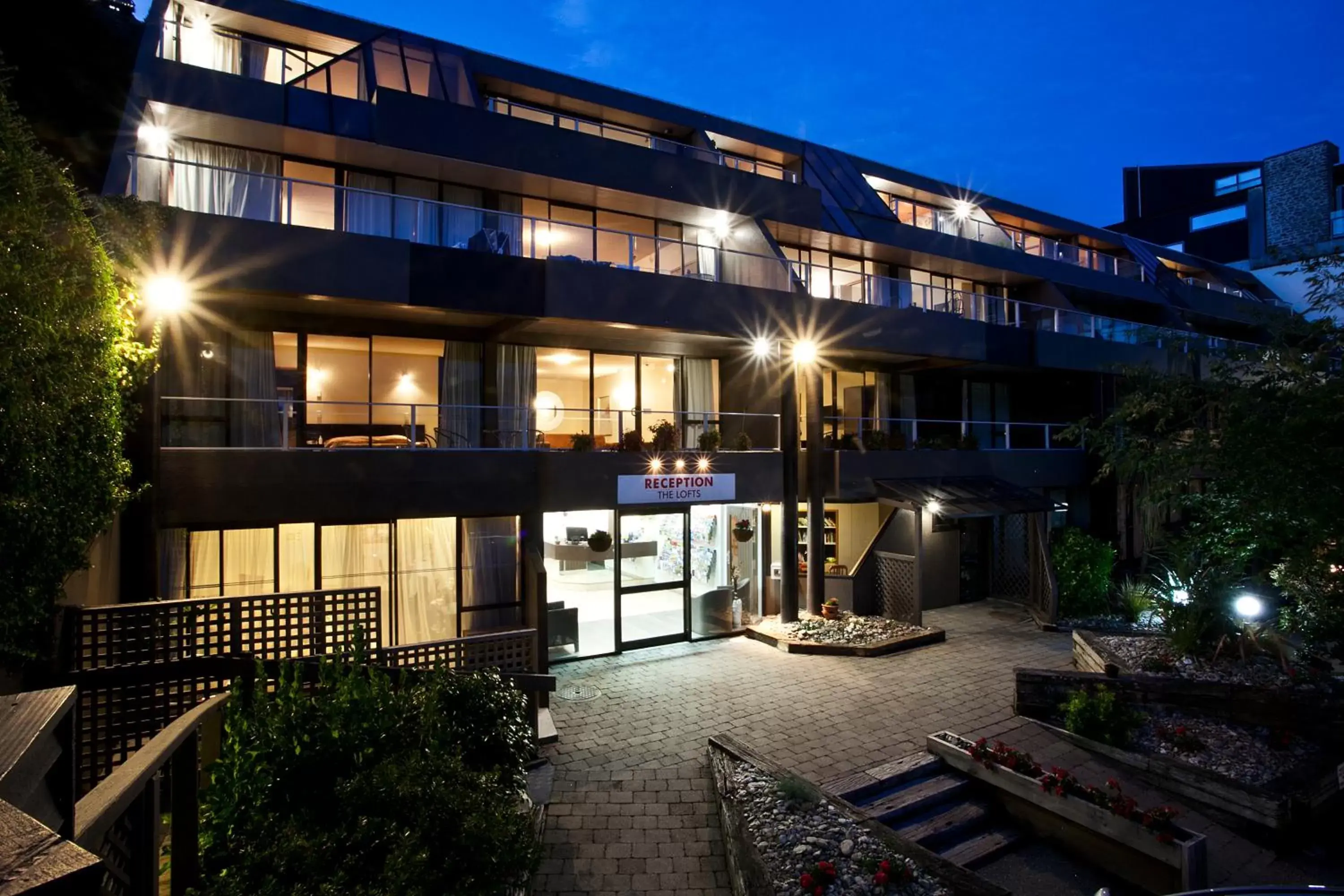 Property building, Patio/Outdoor Area in The Lofts Apartments