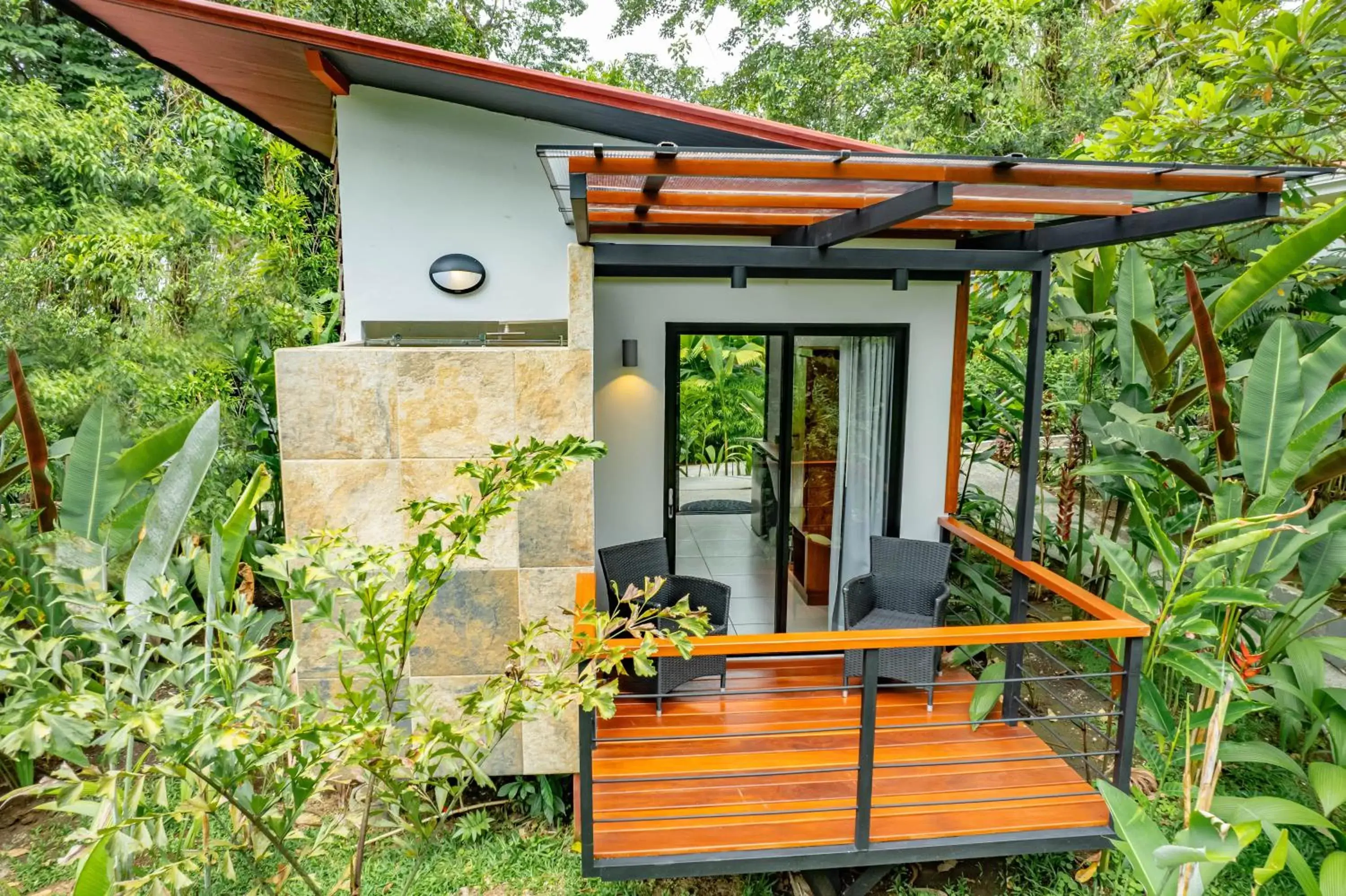 Balcony/Terrace in Tifakara Boutique Hotel & Birding Oasis