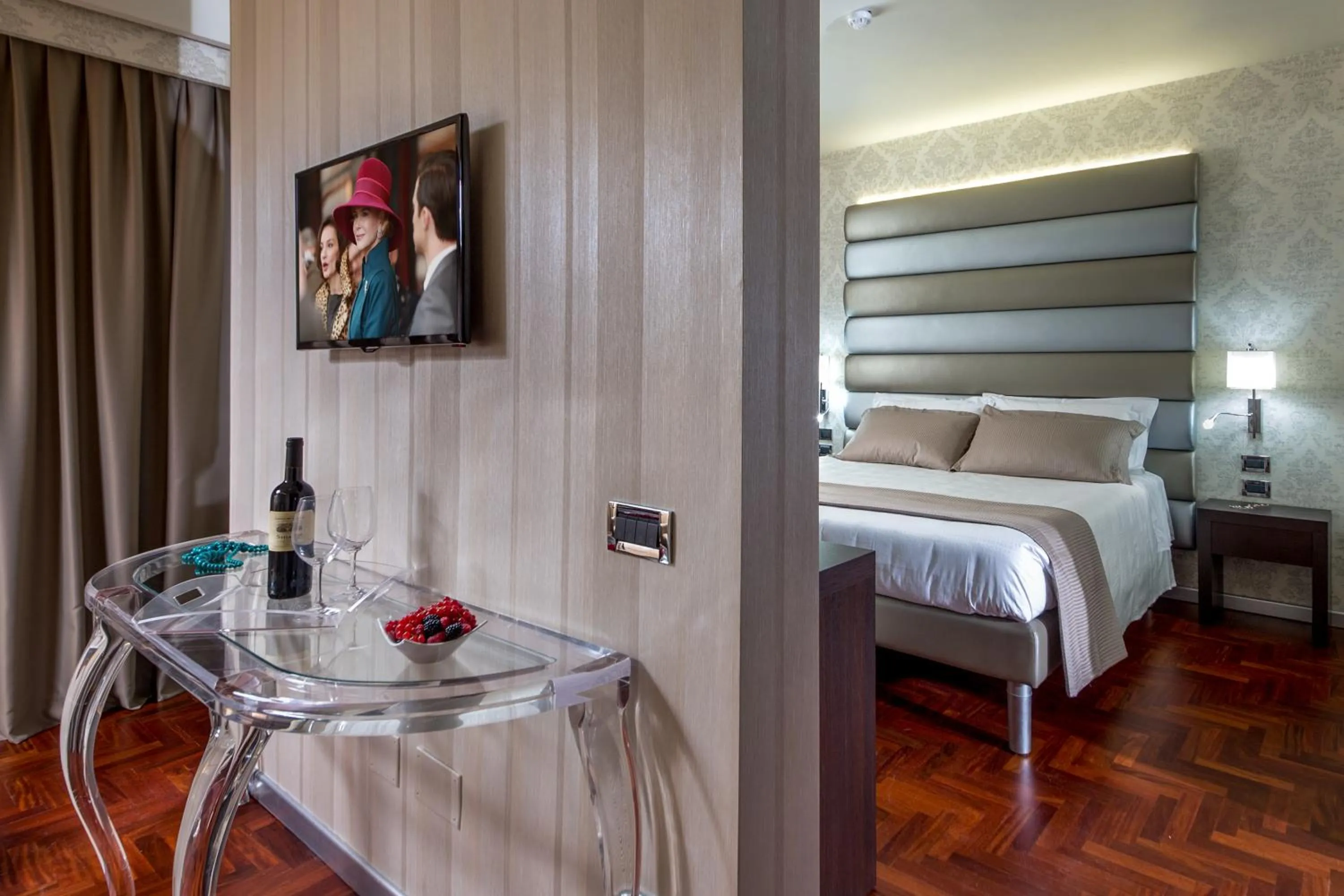 Bed in Enea Hotel Pomezia