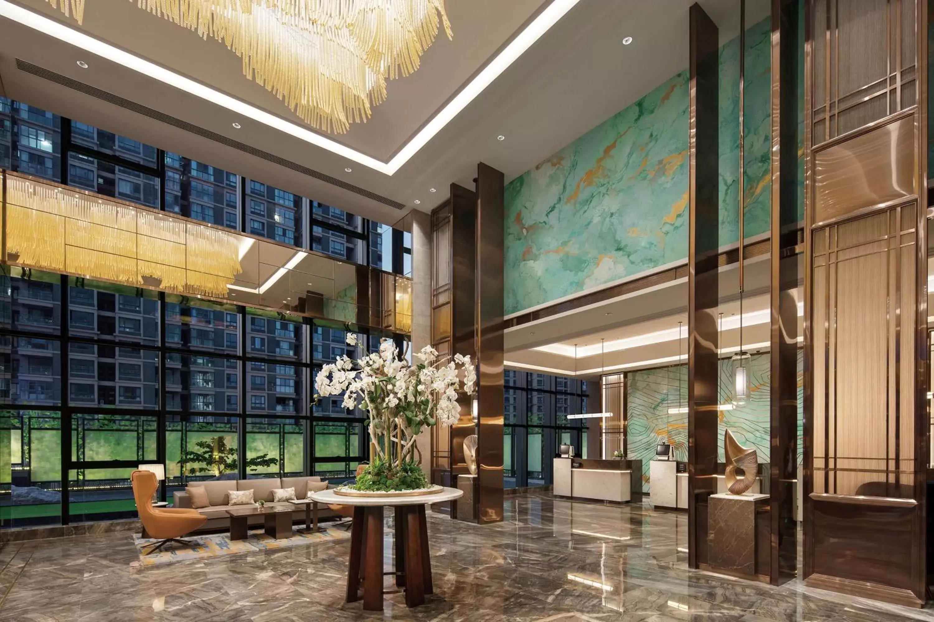 Lobby or reception in Doubletree By Hilton Yangzhou Lobby or reception in Doubletree By Hilton Yangzhou