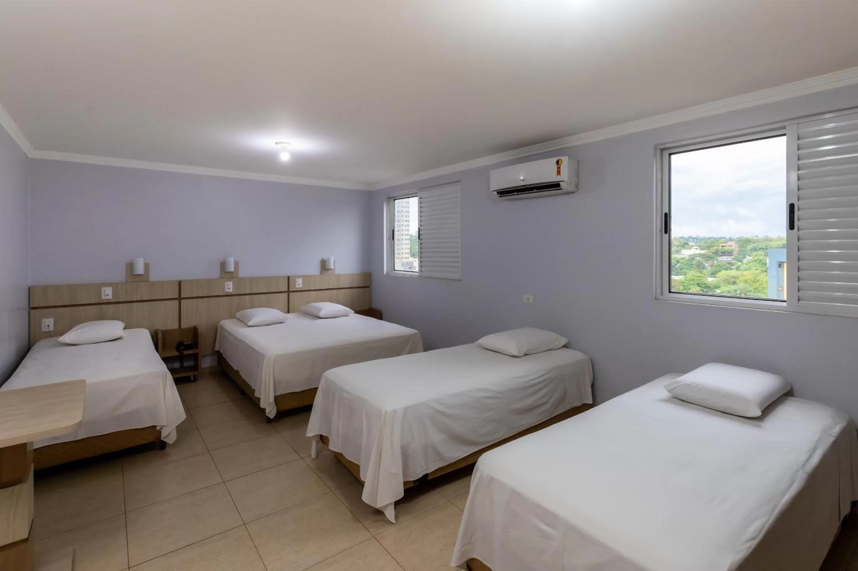 Bed in Hotel Baviera Iguassu