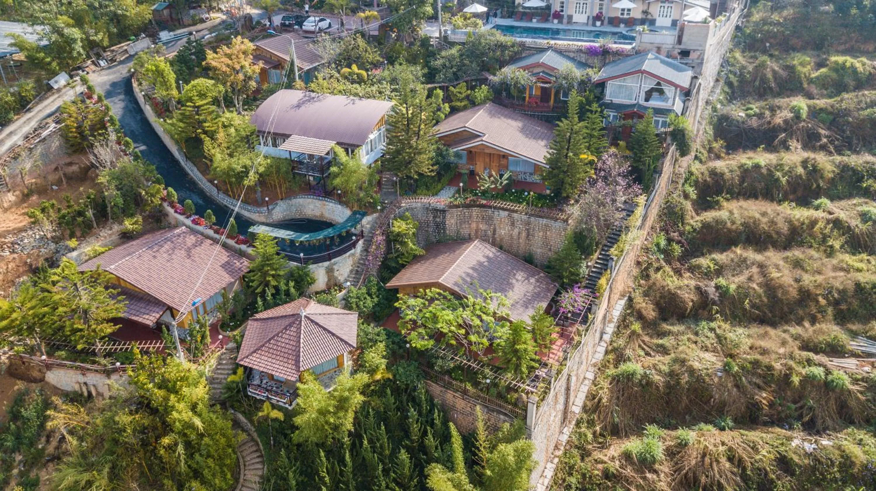 Natural landscape in Zen Valley Dalat