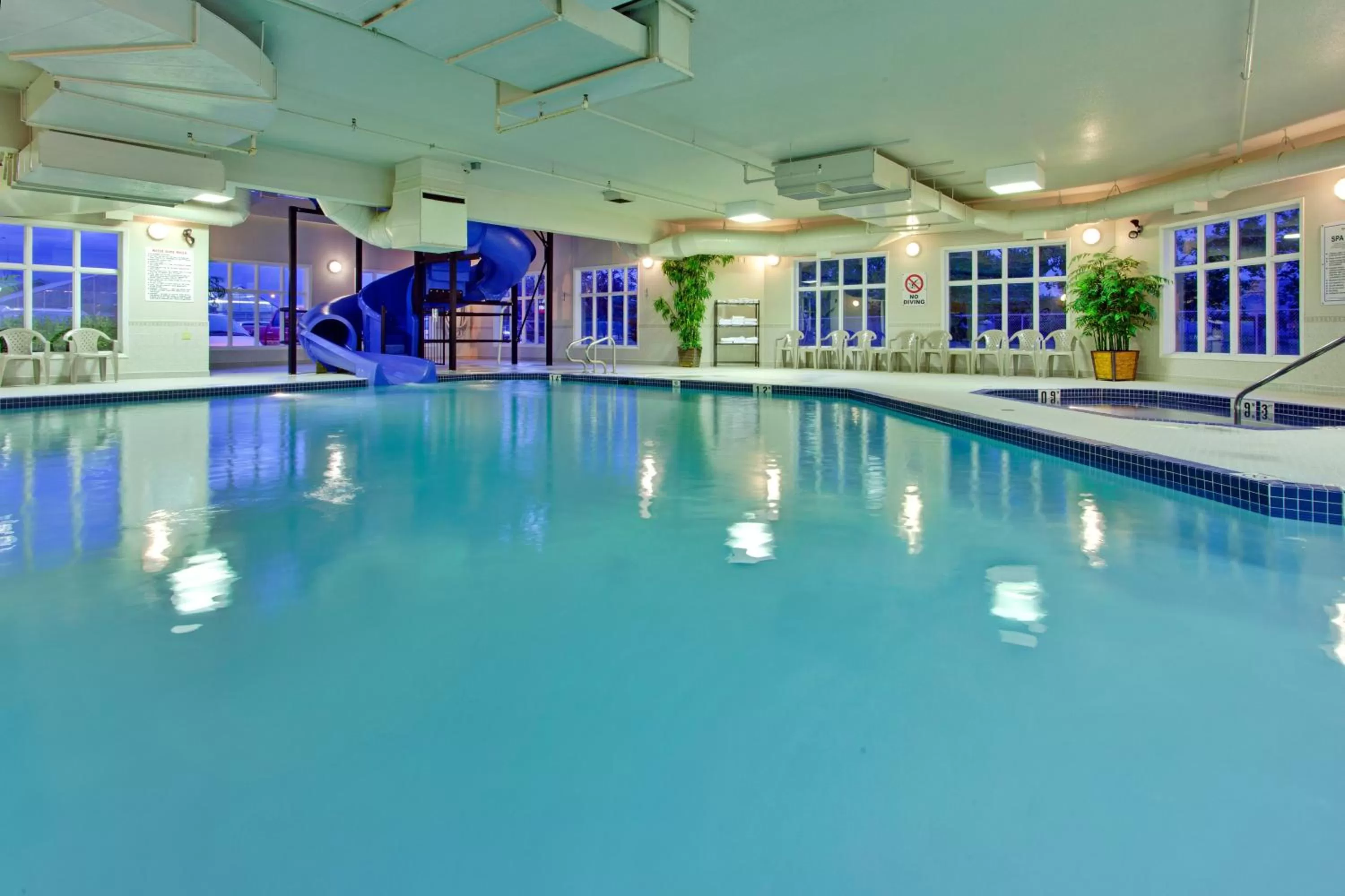Swimming pool in Holiday Inn Express Airdrie by IHG