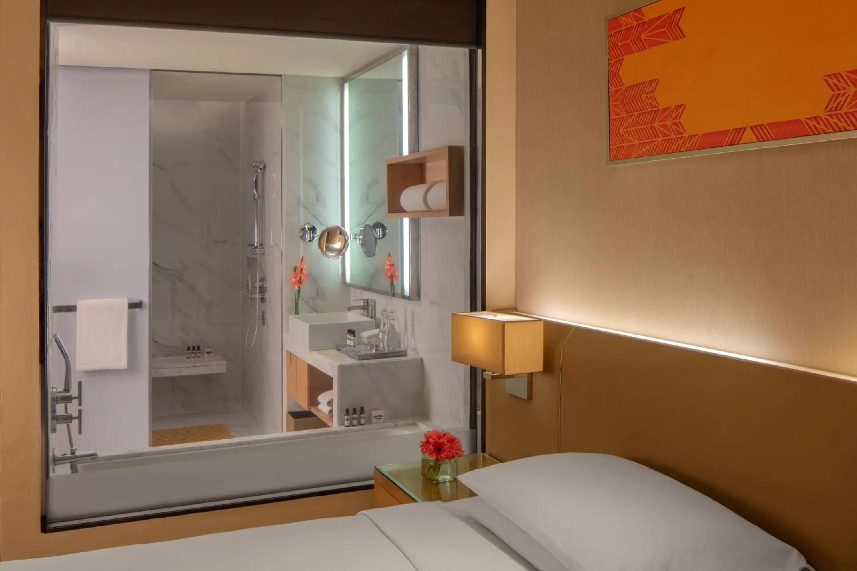 Bathroom, Bed in Hyatt Regency Chandigarh
