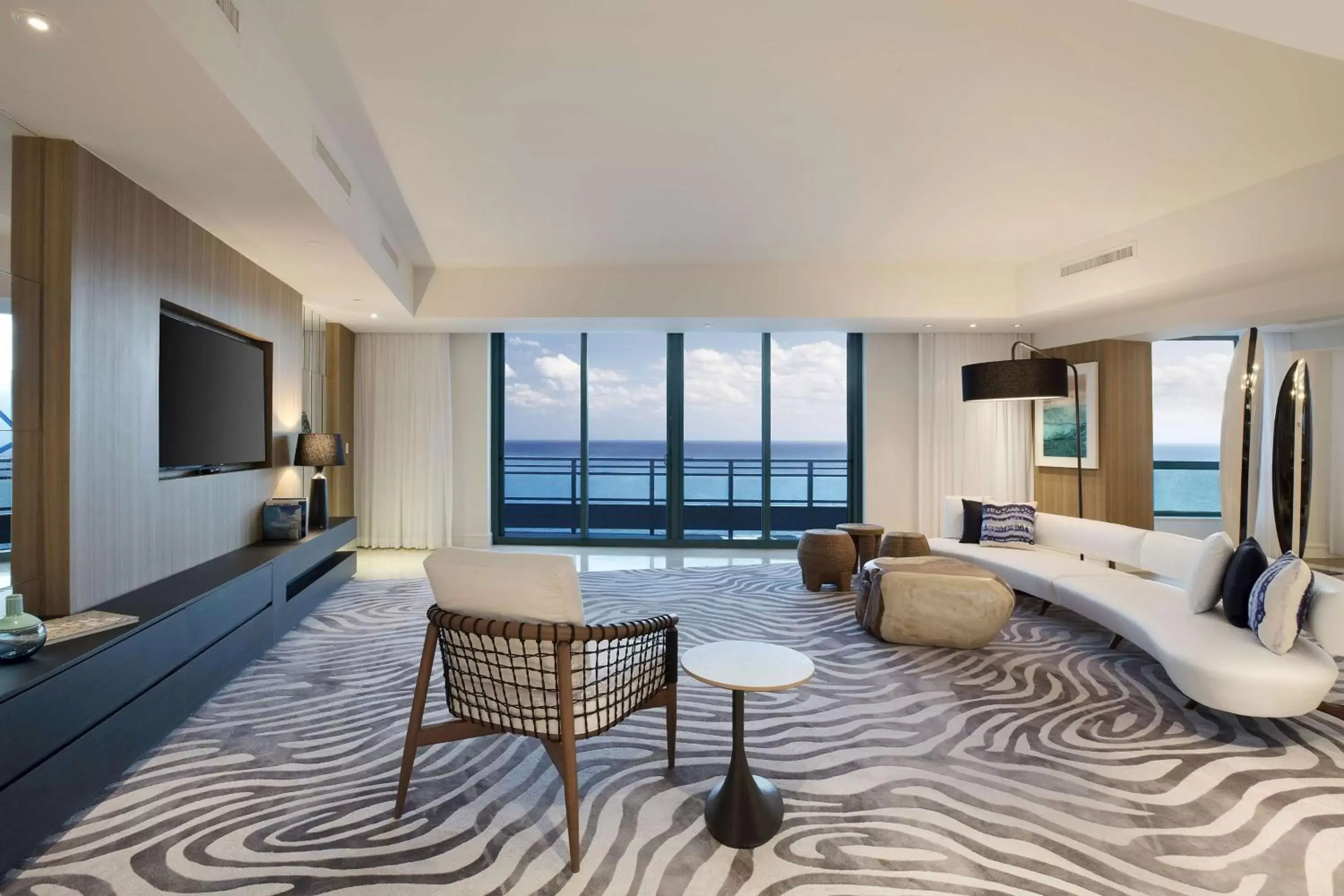 Living room, Seating Area in The Diplomat Beach Resort Hollywood, Curio Collection by Hilton